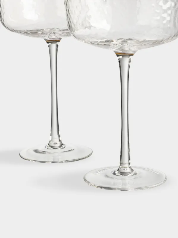 Drinking glass, 170 ml, 2 pcs, glass, with golden edging, Ripply gold, image-2