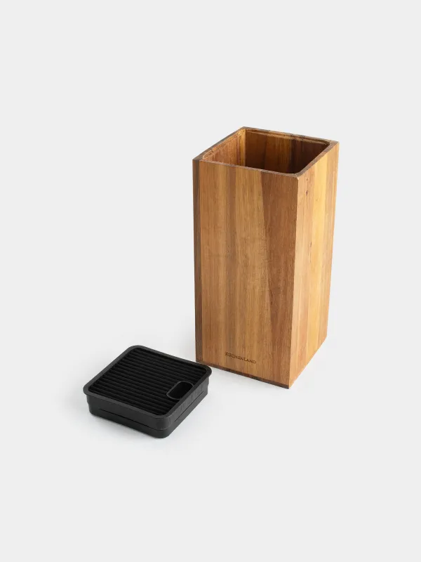 Knife stand, 23 cm, universal, wood / plastic, Noble tree, image-2