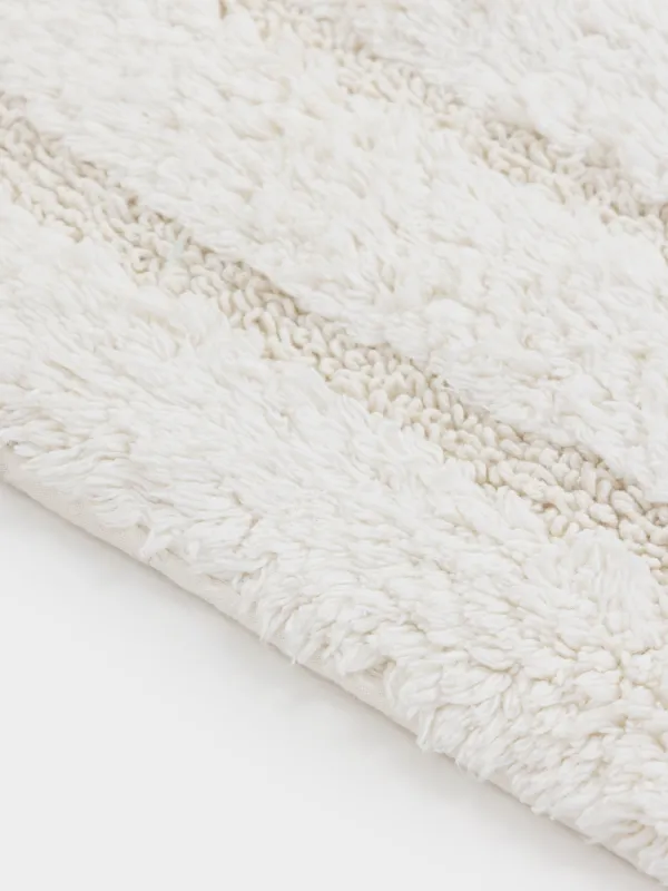 Mat, 60x100 cm, oval, cotton, cream, Solo, image-4