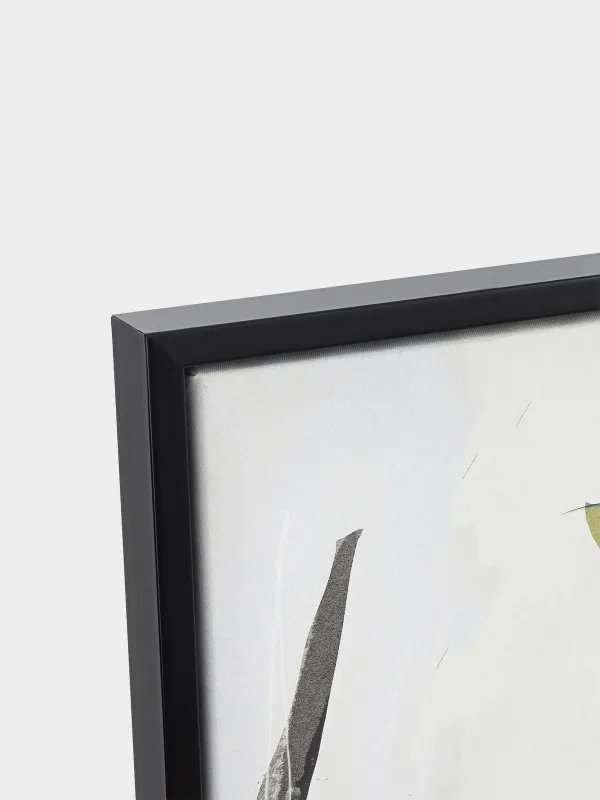 Framed painting, 80x120 cm, canvas, brown and black, Abstract, image-2