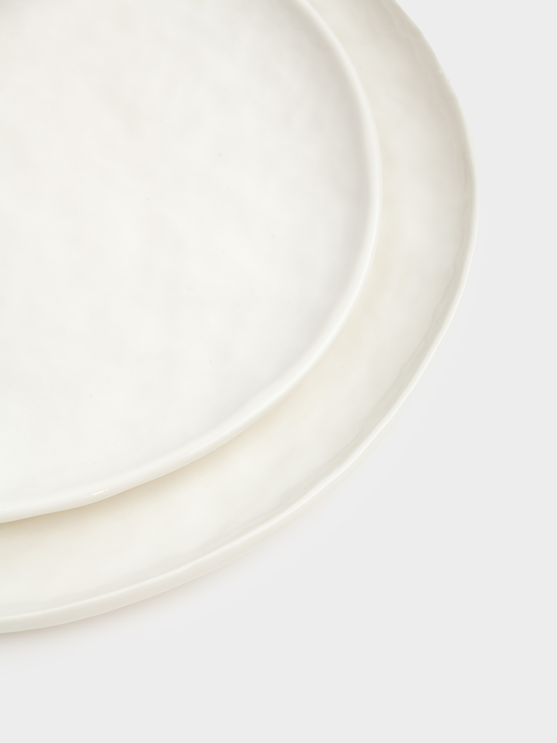 Dining set, 6 persons, 18 items, ceramic, white, Crumpled effect, Egaleo, image-3