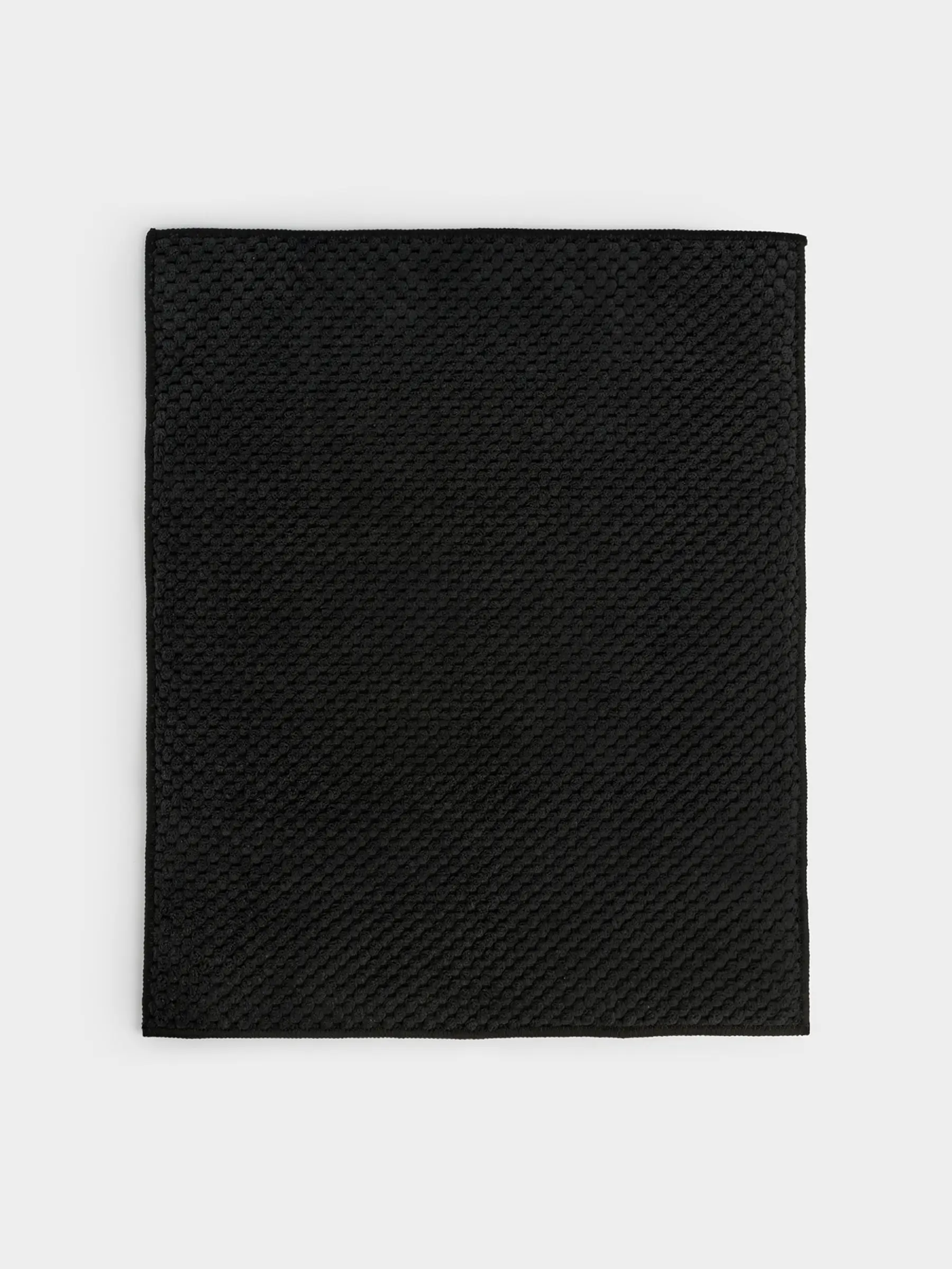 Dish drying mat, 30x38 cm, microfiber, black, Black clean