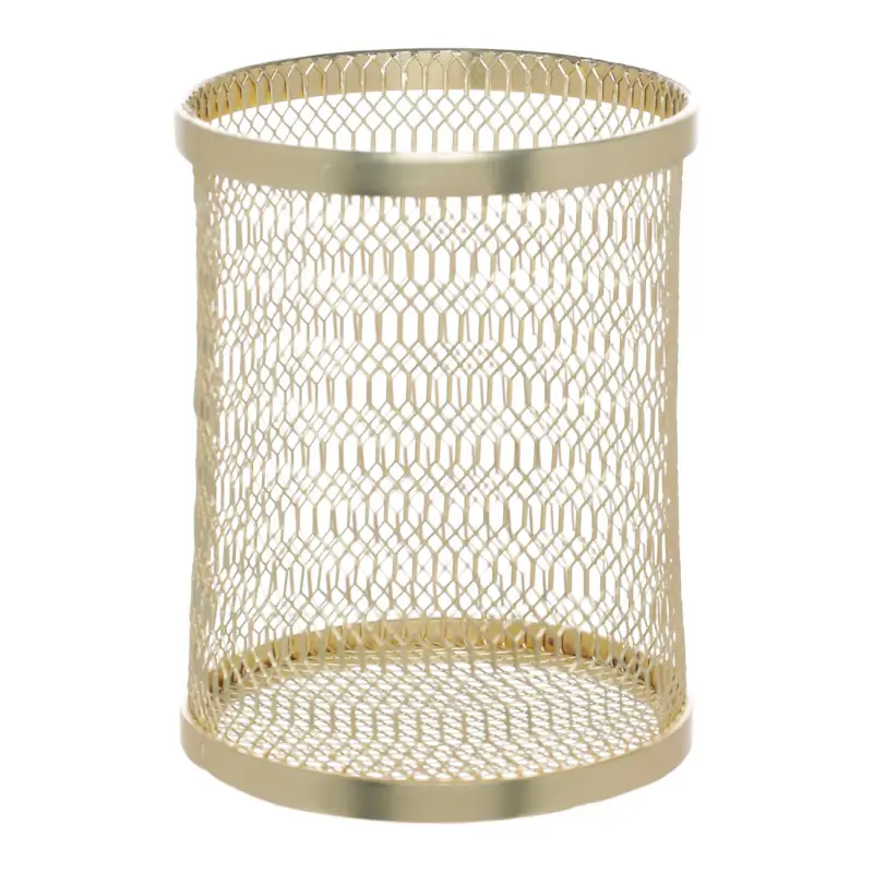 Cosmetic brush stand, 10 cm, metal, gold, Nimbus ,image-0