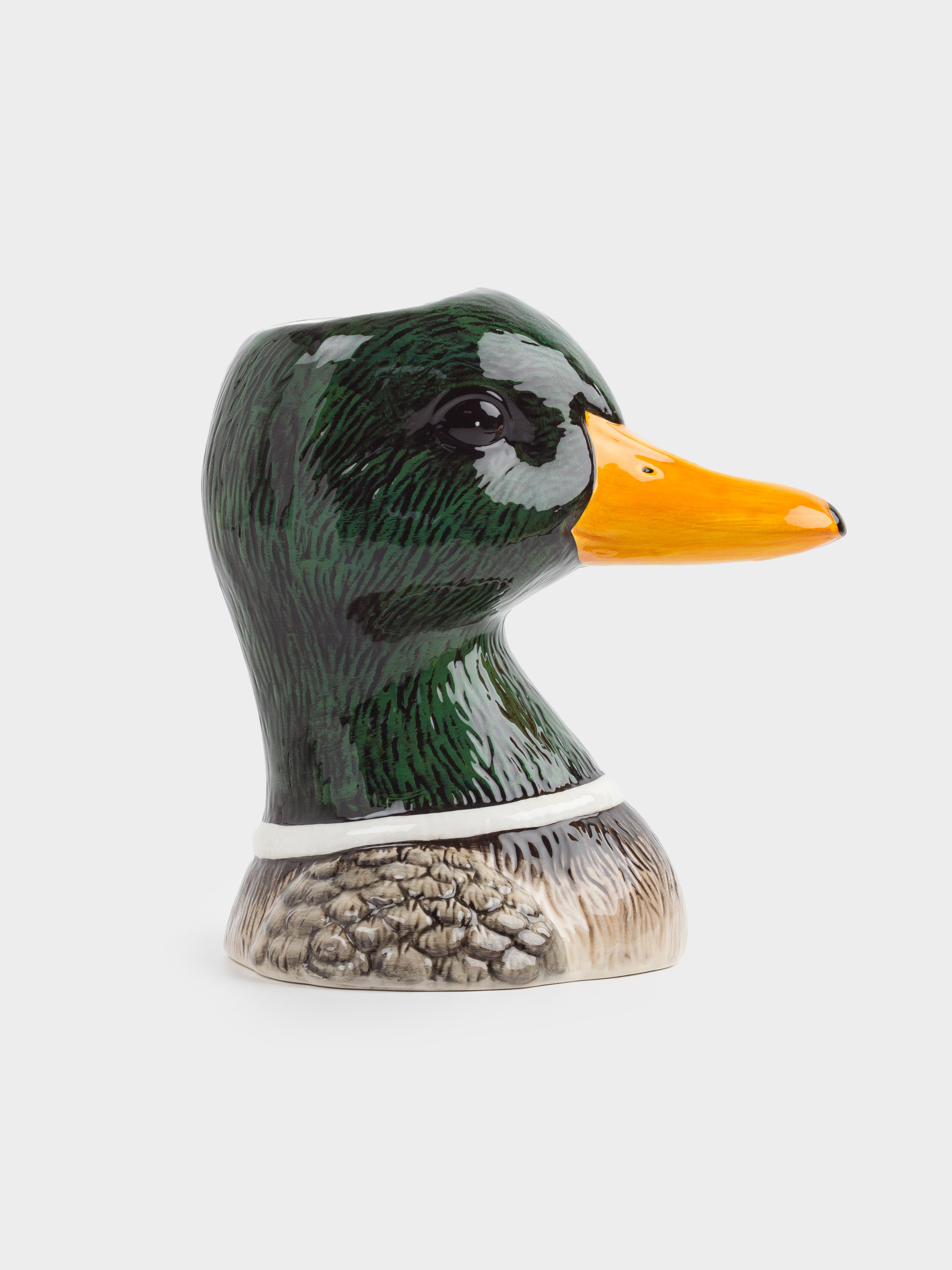 Flower vase, 24 cm, decorative, ceramic, Drake, Duck, image-3