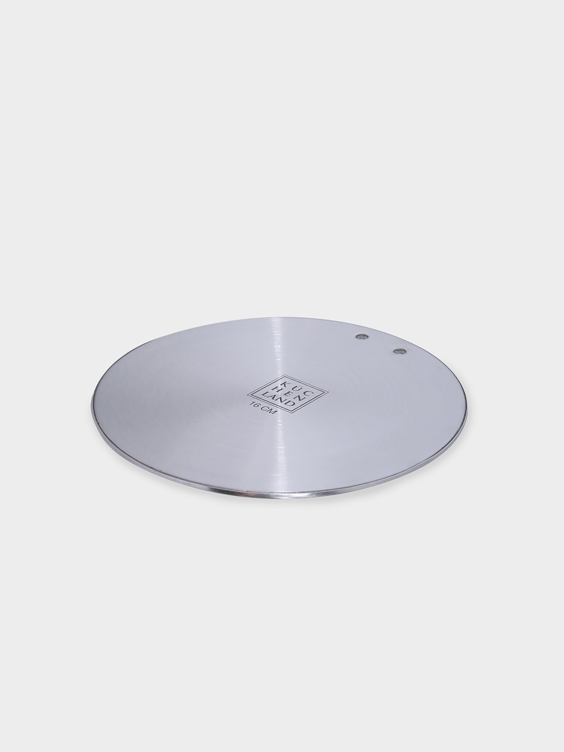 Disc adapter for induction cooker, 16 cm, with removable handle, steel / aluminum, Induction, image-1