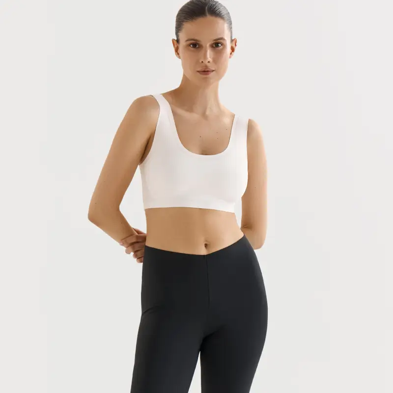 Bra-top, size L, nylon/spandex, milky, Kimberly ,image-0
