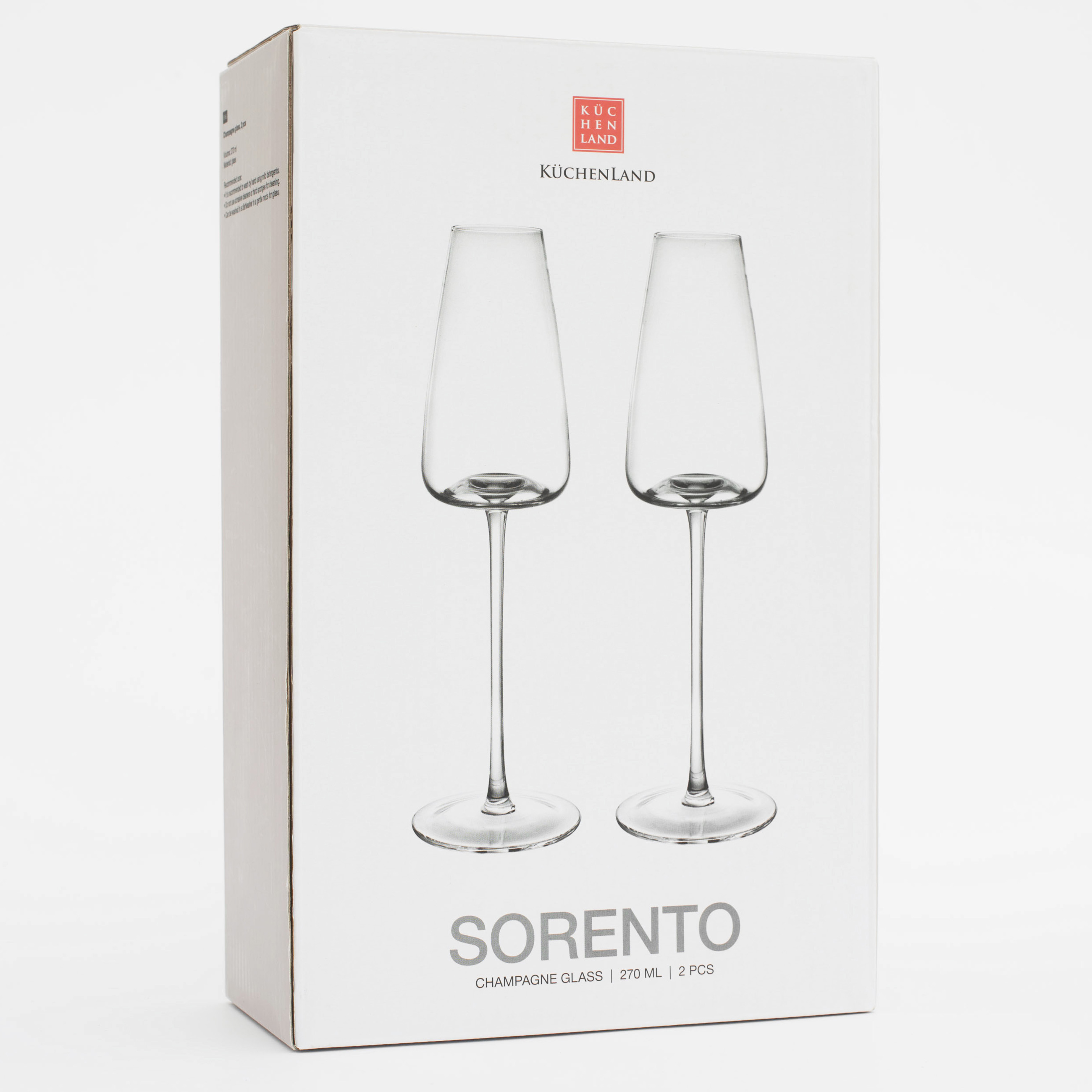 Drinking glass, 270 ml, 2 pcs, glass, Sorento, image-5