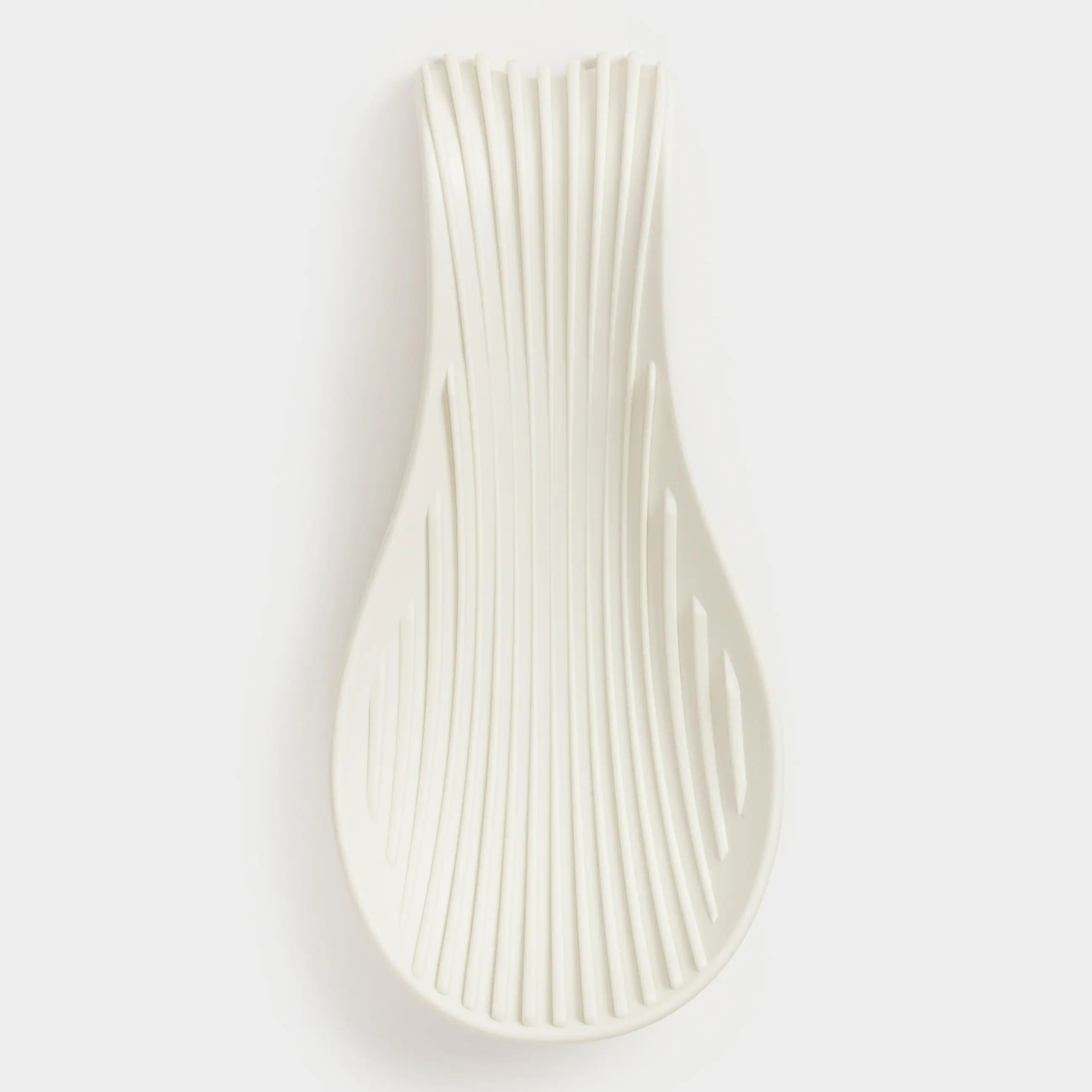 Spoon stand, 22 cm, silicone, beige, Wavelet