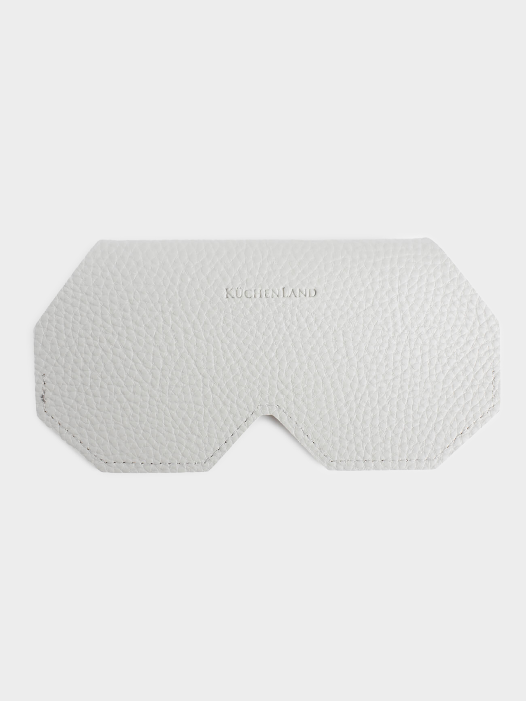 Eyeglass case, 16x8 cm, polyurethane, grey, Memo