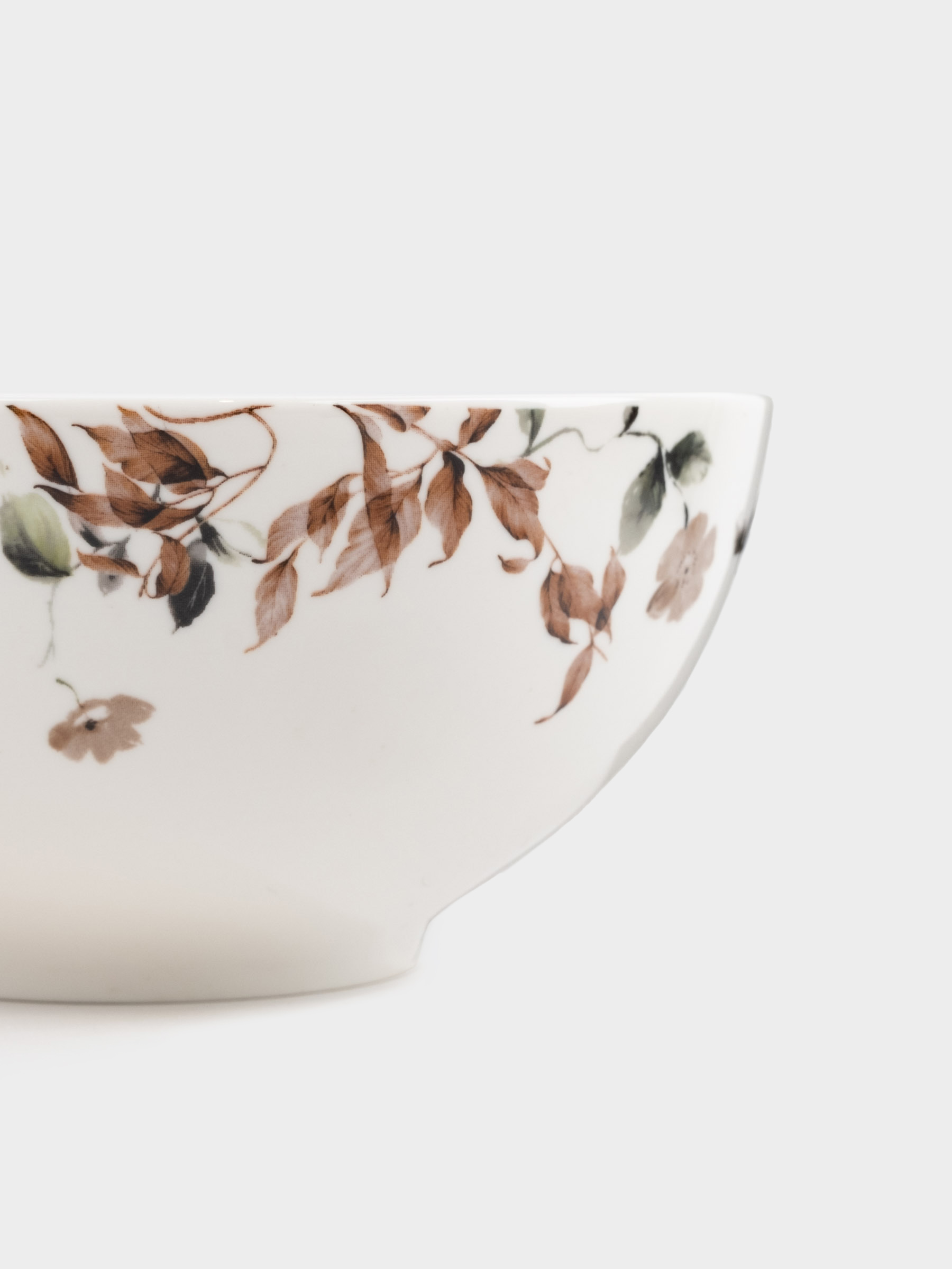Salad bowl, 16x7 cm, 700 ml, porcelain N, Autumn flowers, Refined floral, image-2