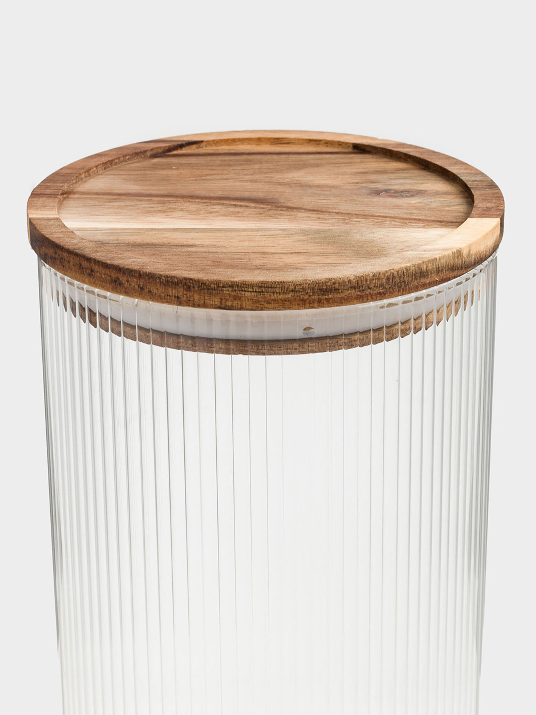 Can for bulk products, 1,7 l, glass B / wood, Ravi wood, image-6