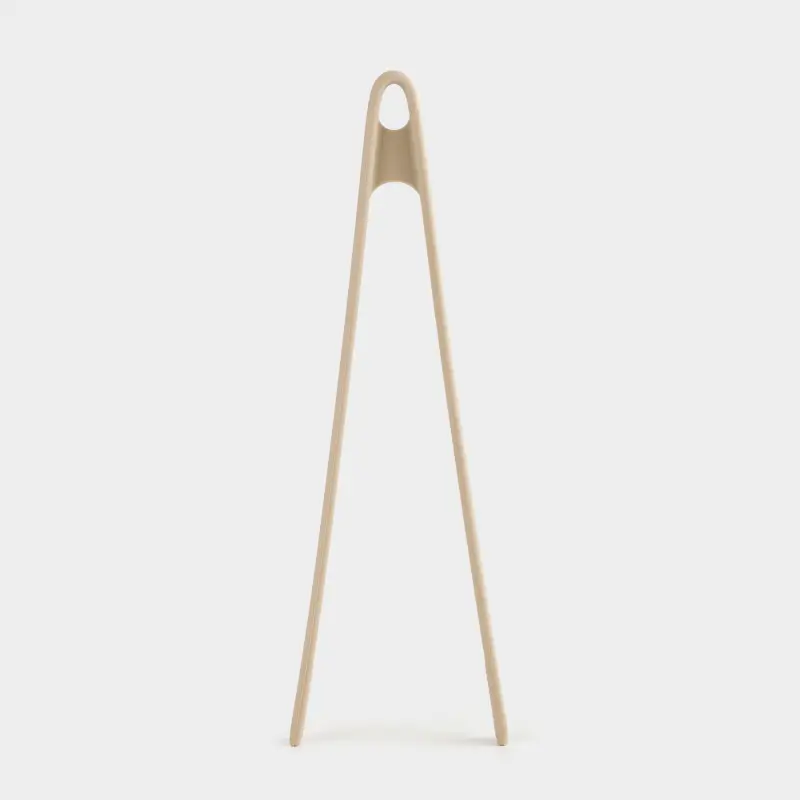 Kitchen tweezers, 30 cm, silicone, gray-brown, Soft kitchen ,image-0