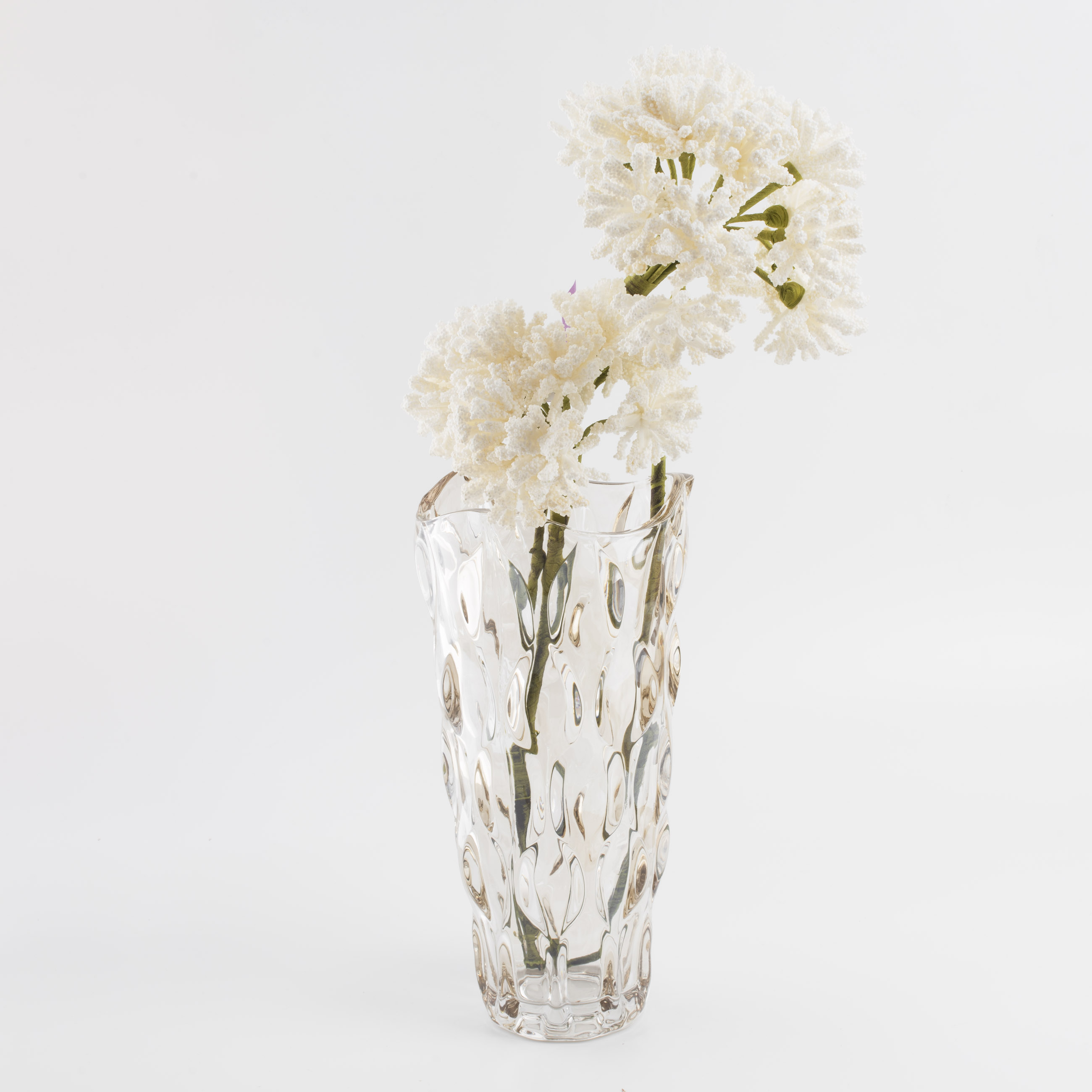 Flower vase, 29 cm, glass, amber, Allant, image-4