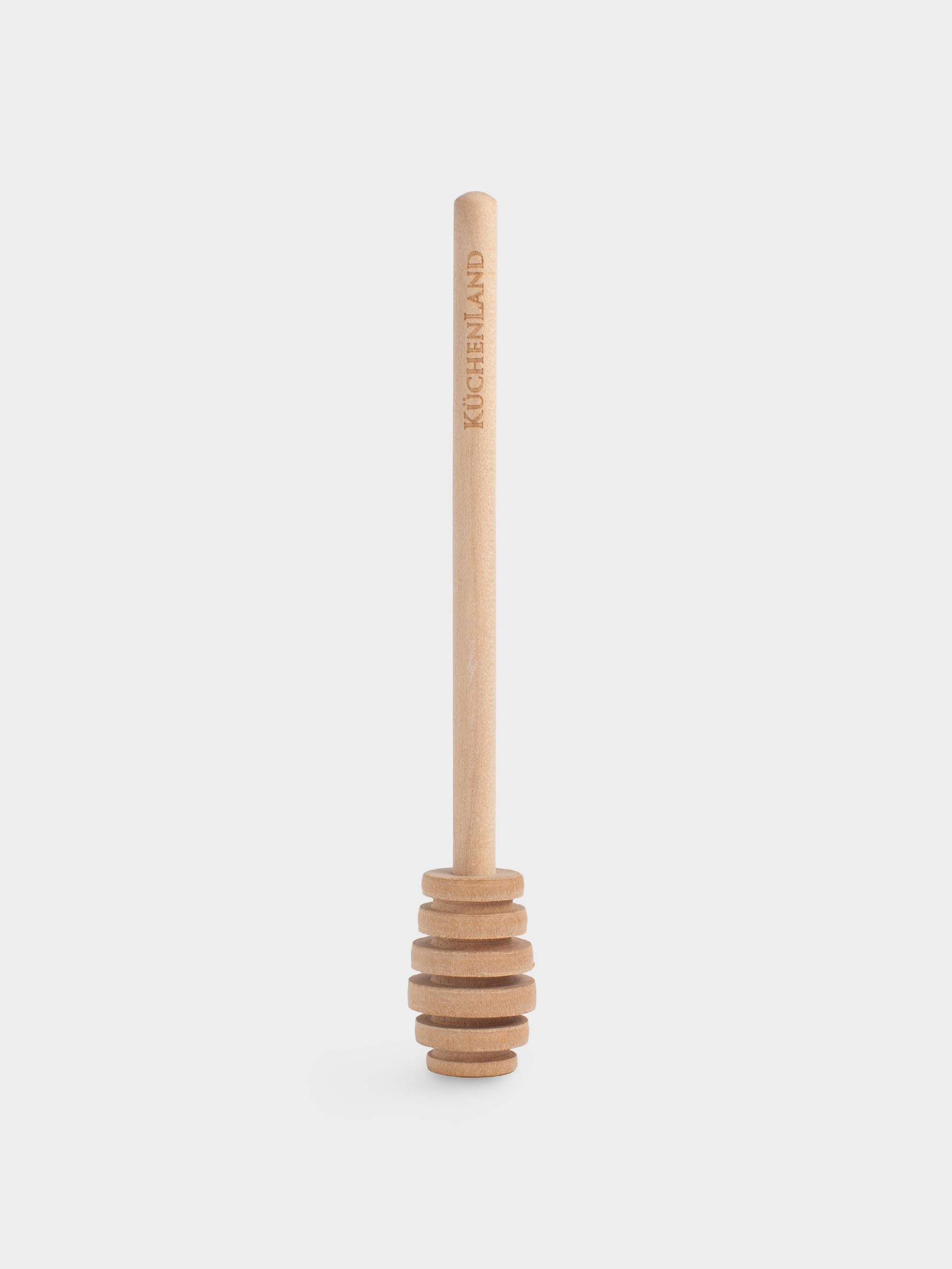 Spoon-spindle for honey, 15 cm, wood, Honey, image-0