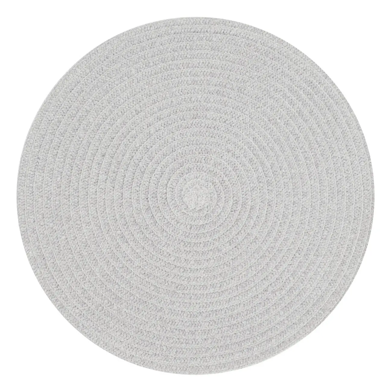 Napkin for appliances, 38 cm, Chenille, round, gray, Chenill