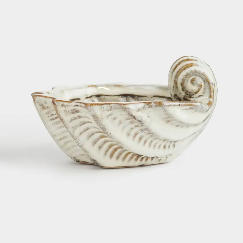 Bowl, 13x8 cm, porcelain P, beige-brown, Seashell, Seaside ,image-0