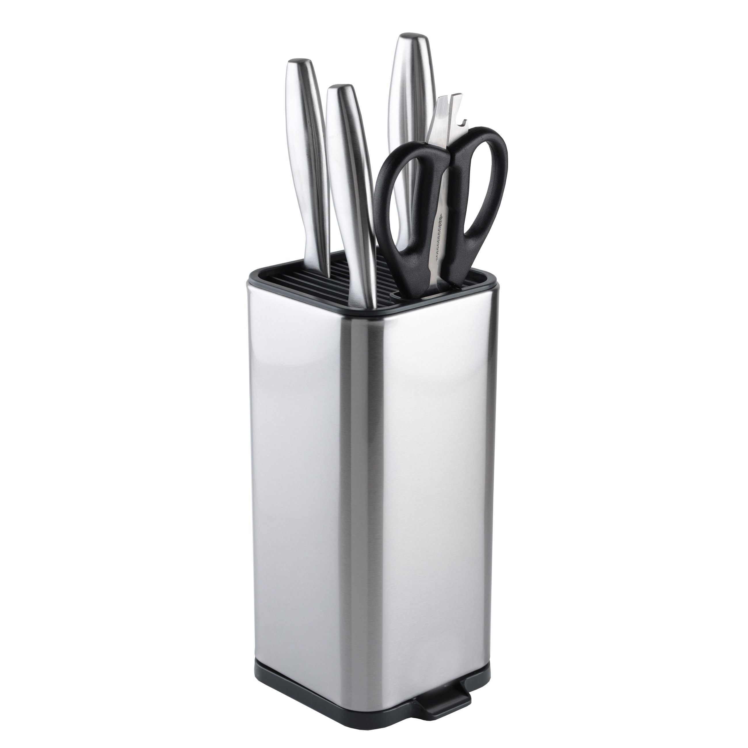 Knife stand, 24 cm, universal, metal / plastic, Classic