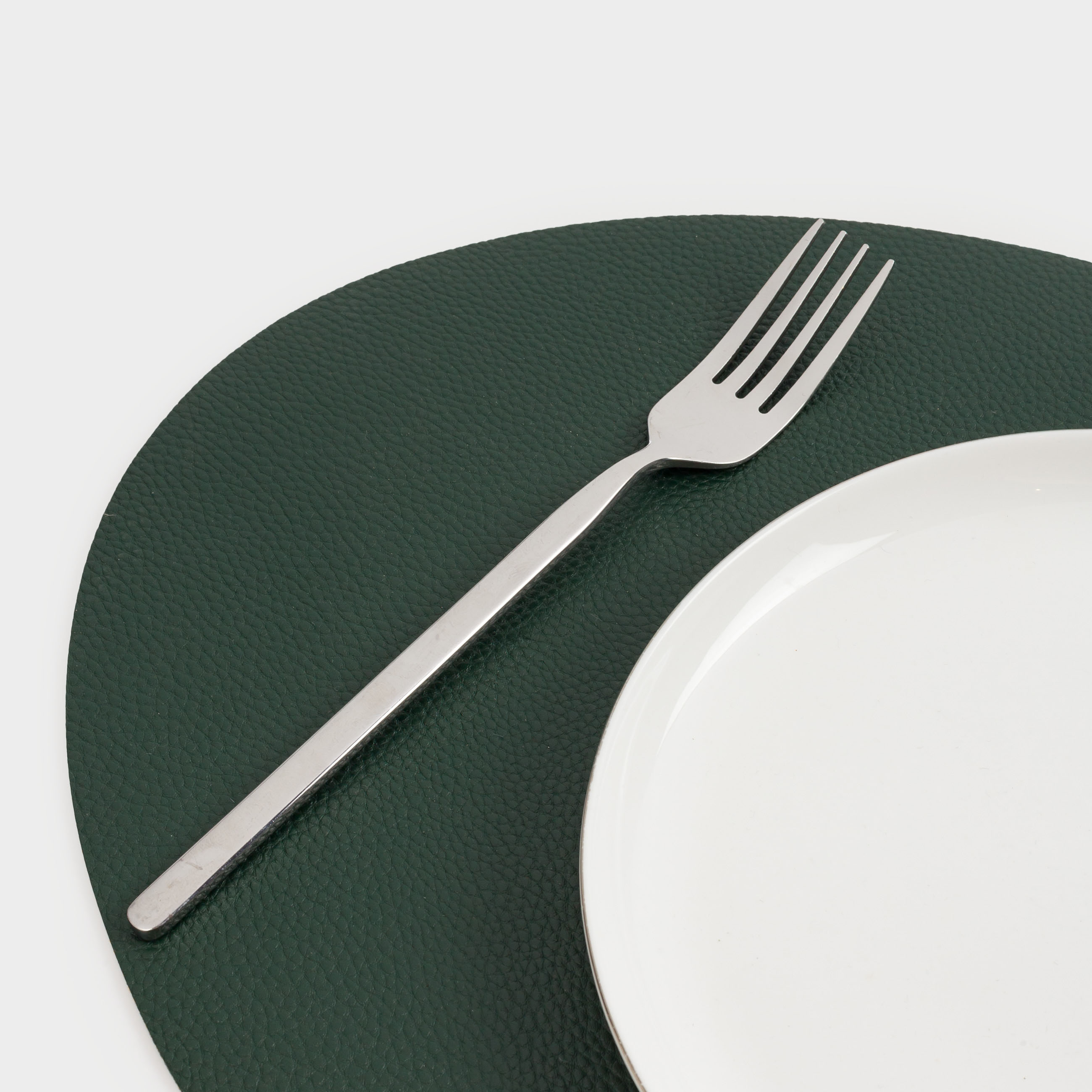 Placemats, 30x45 cm, polyurethane, oval, dark green, Rock