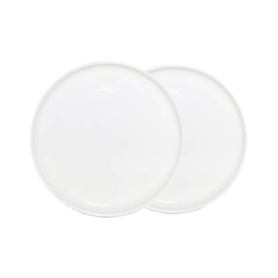 Dessert plate, 20 cm, 2 pcs, porcelain F, white, Ideal white ,image-0