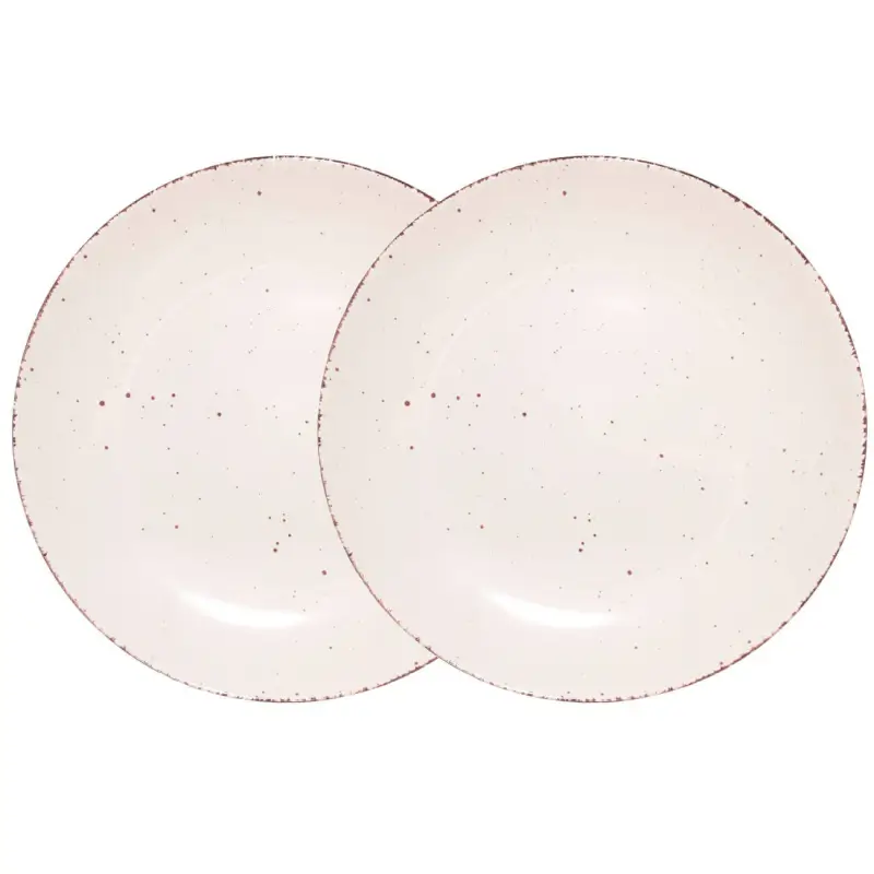 Dinner plate, 27 cm, 2 pieces, ceramic, beige, speckled, Speckled