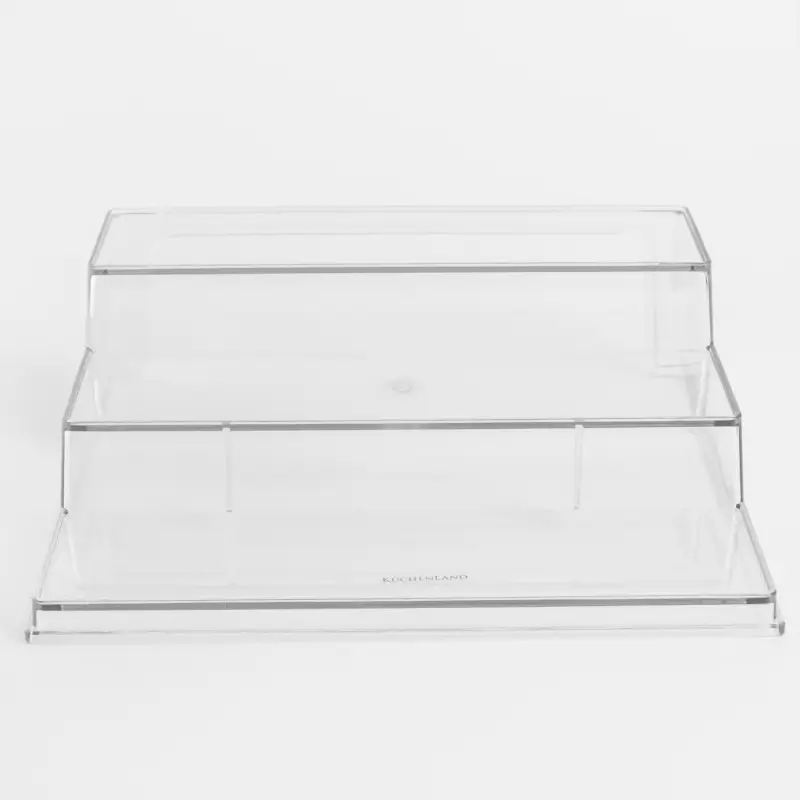 Shelf organizer for the cabinet, 25x23 cm, 3 levels, plastic, Basic