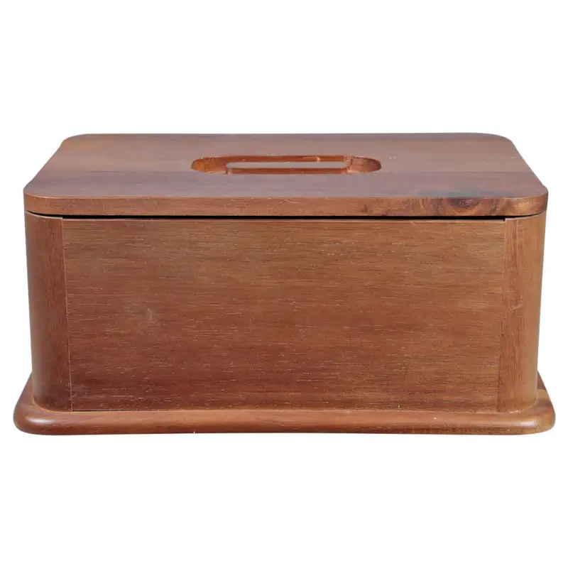 Bread box, 30x20x13 cm, wood, rectangular, Noble tree
