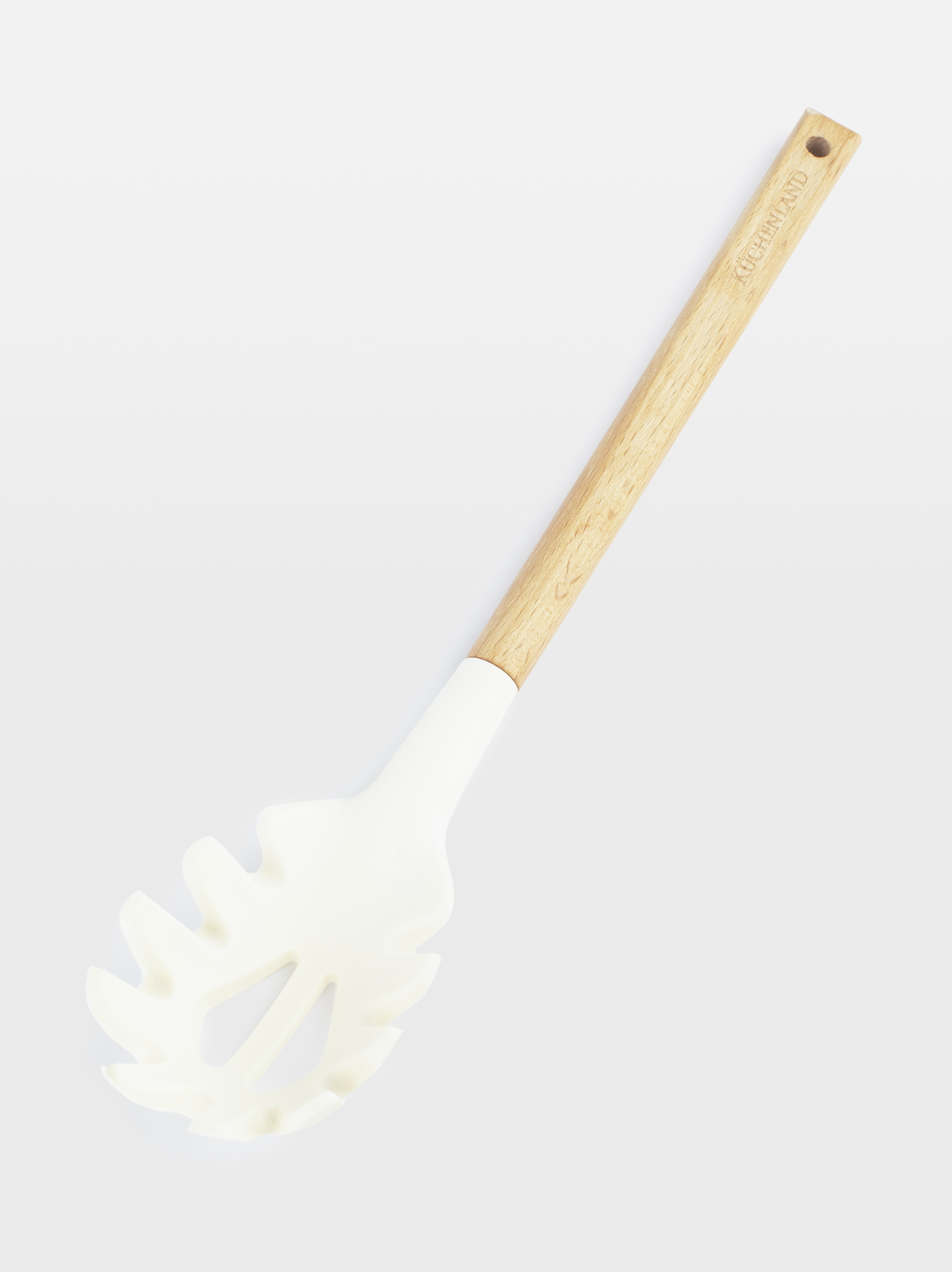 Spaghetti spoon, 32 cm, silicone / wood, beige, Provence, image-2