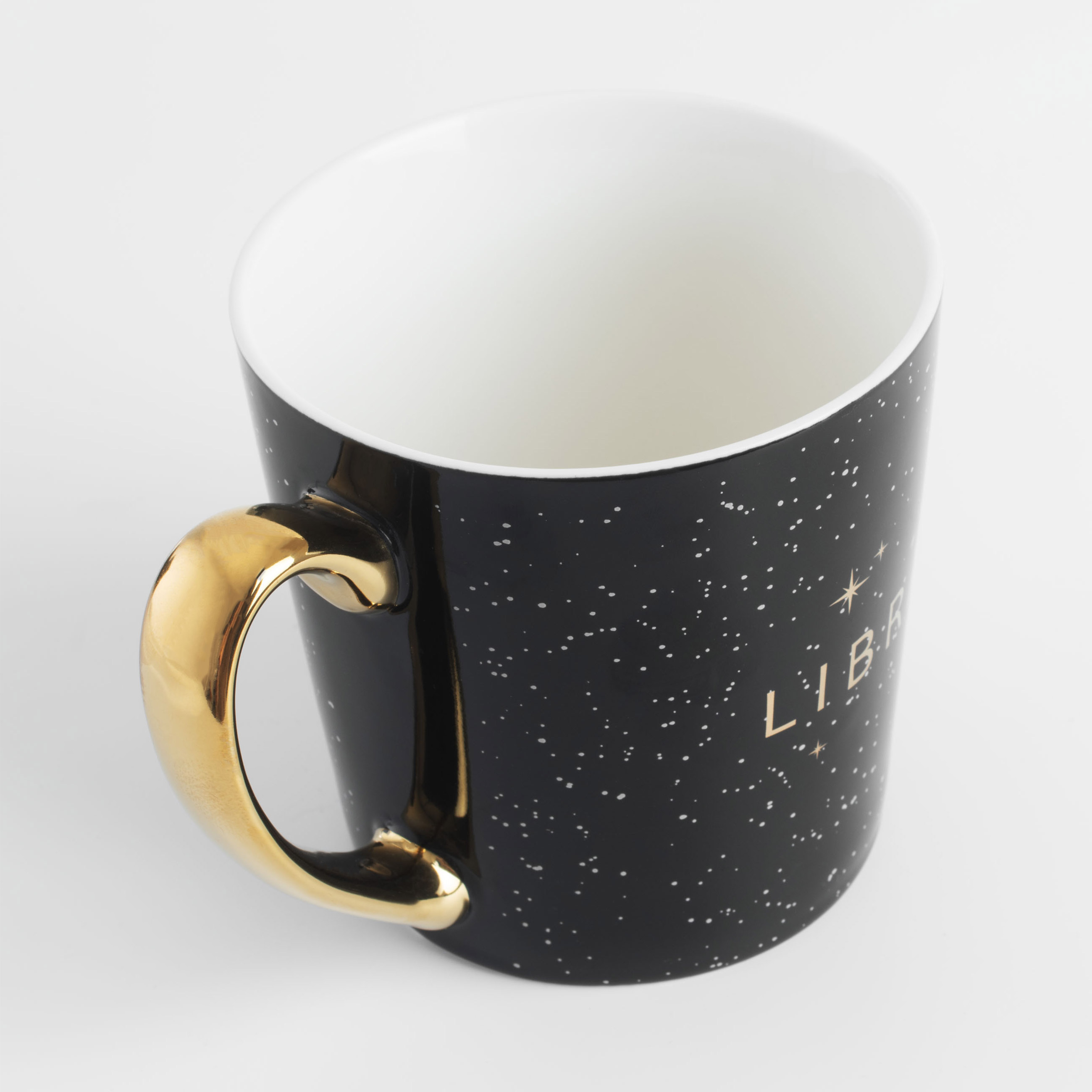 Mug, 500 ml, porcelain N, black, Scales, Zodiac, image-1