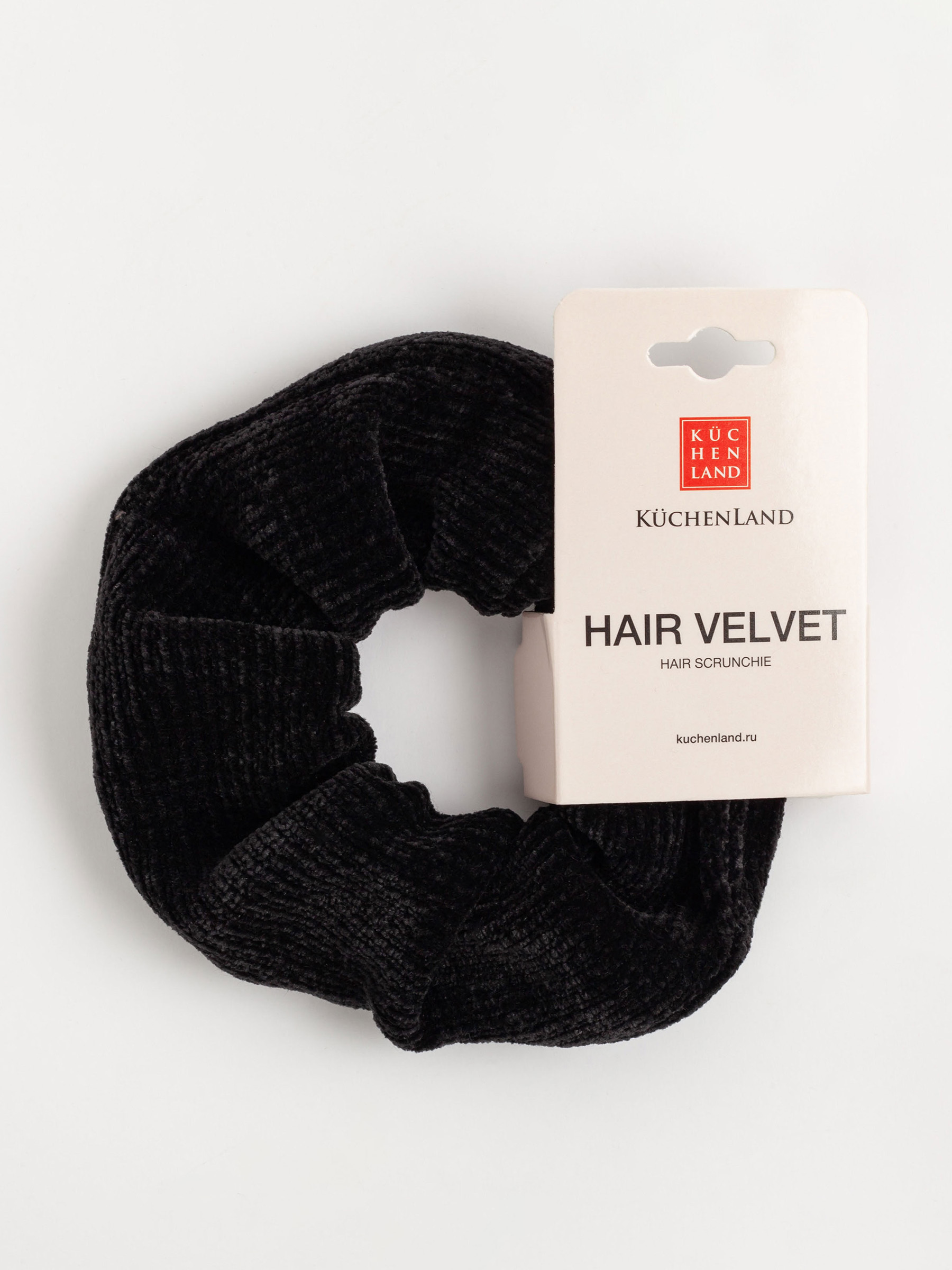 Hair bands, 4 cm, velvet, black, Hair velvet, image-1