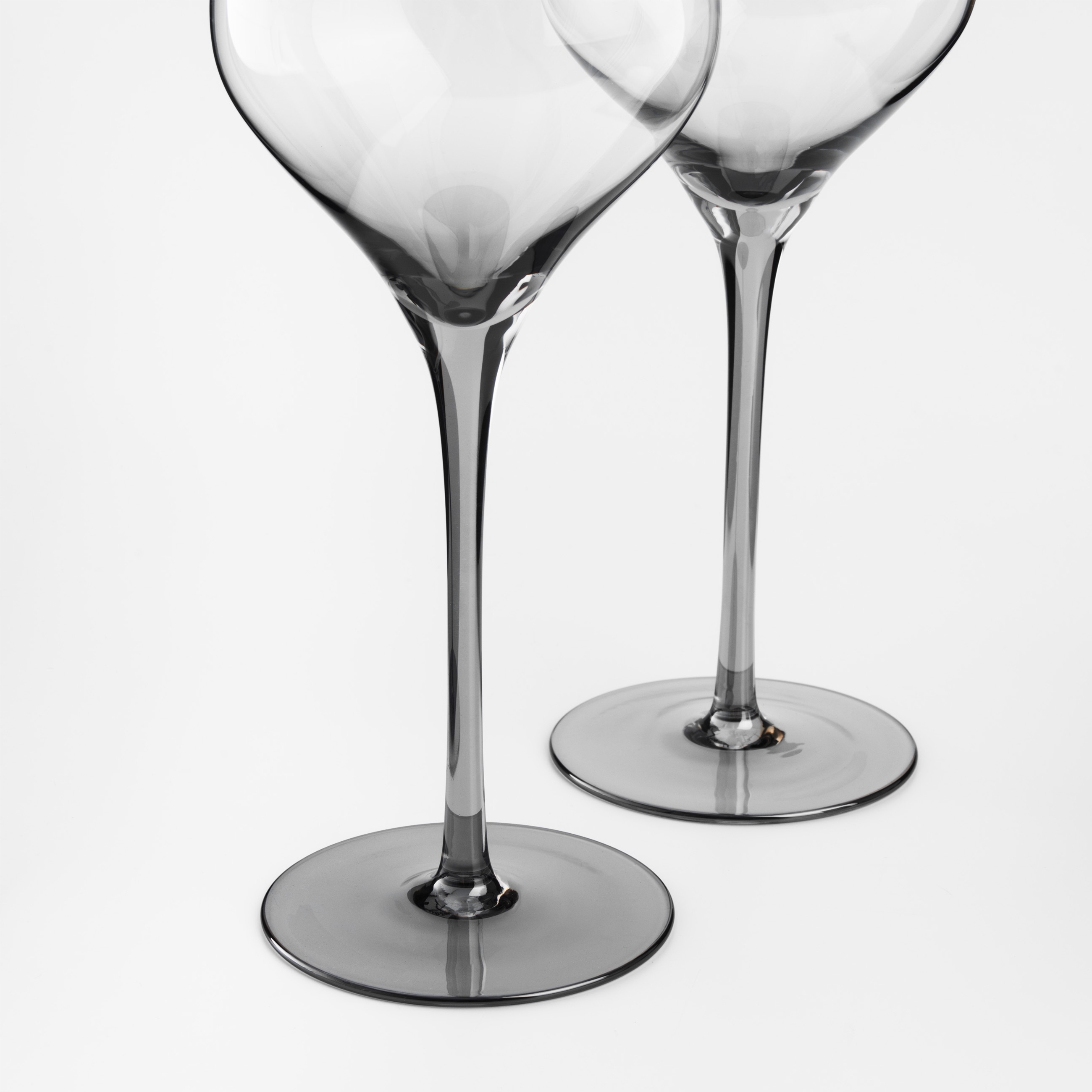 White wine glass, 460 ml, 2 pcs, glass, grey, Charm L Color, image-4