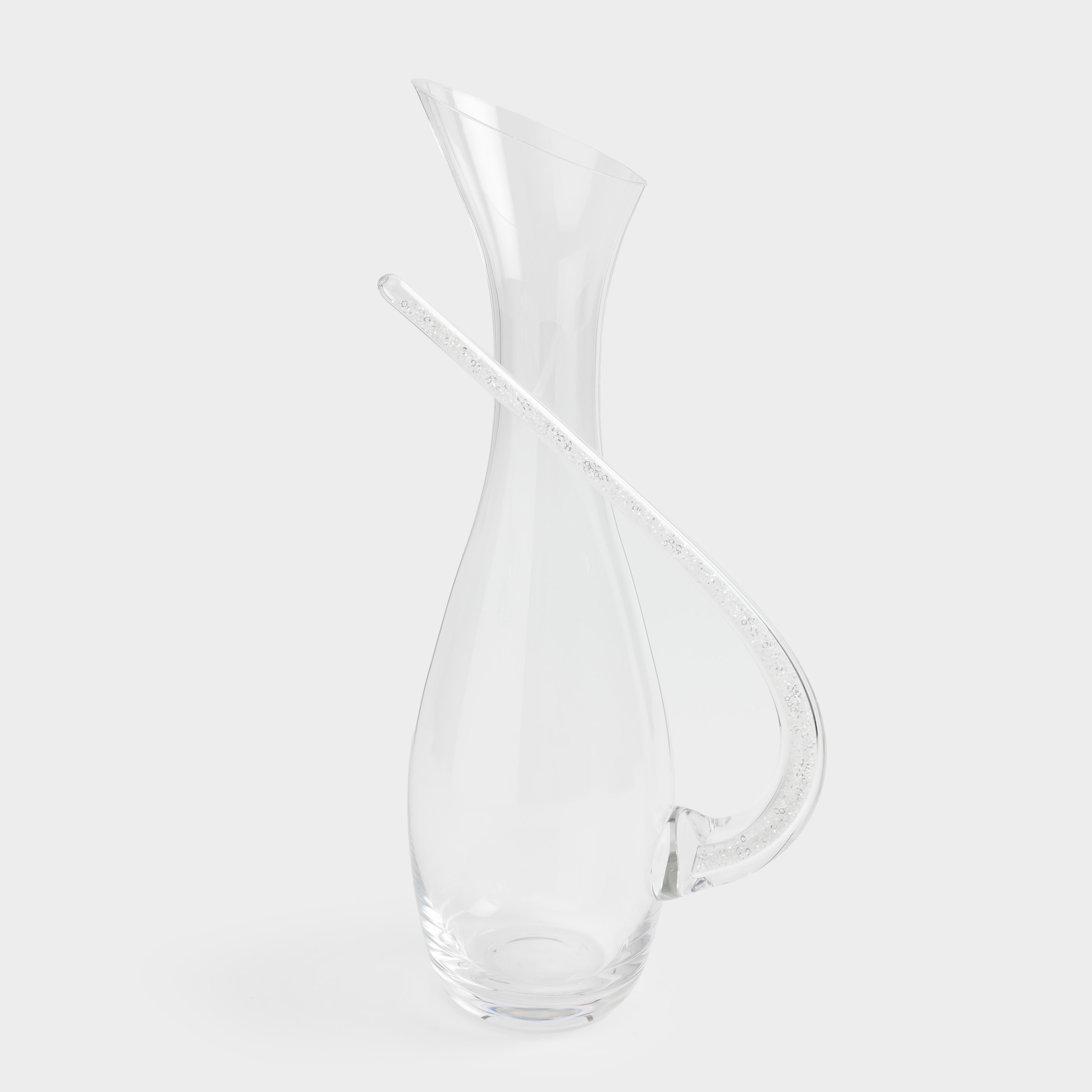 Decanter, 1 L, with handle, glass / rhinestones, Charm L, image-0