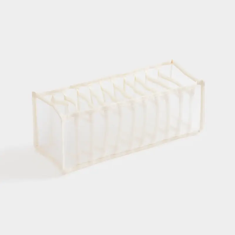 Organizer-divider for drawers, 32x12 cm, 11 otd, textile, beige, Pedant light