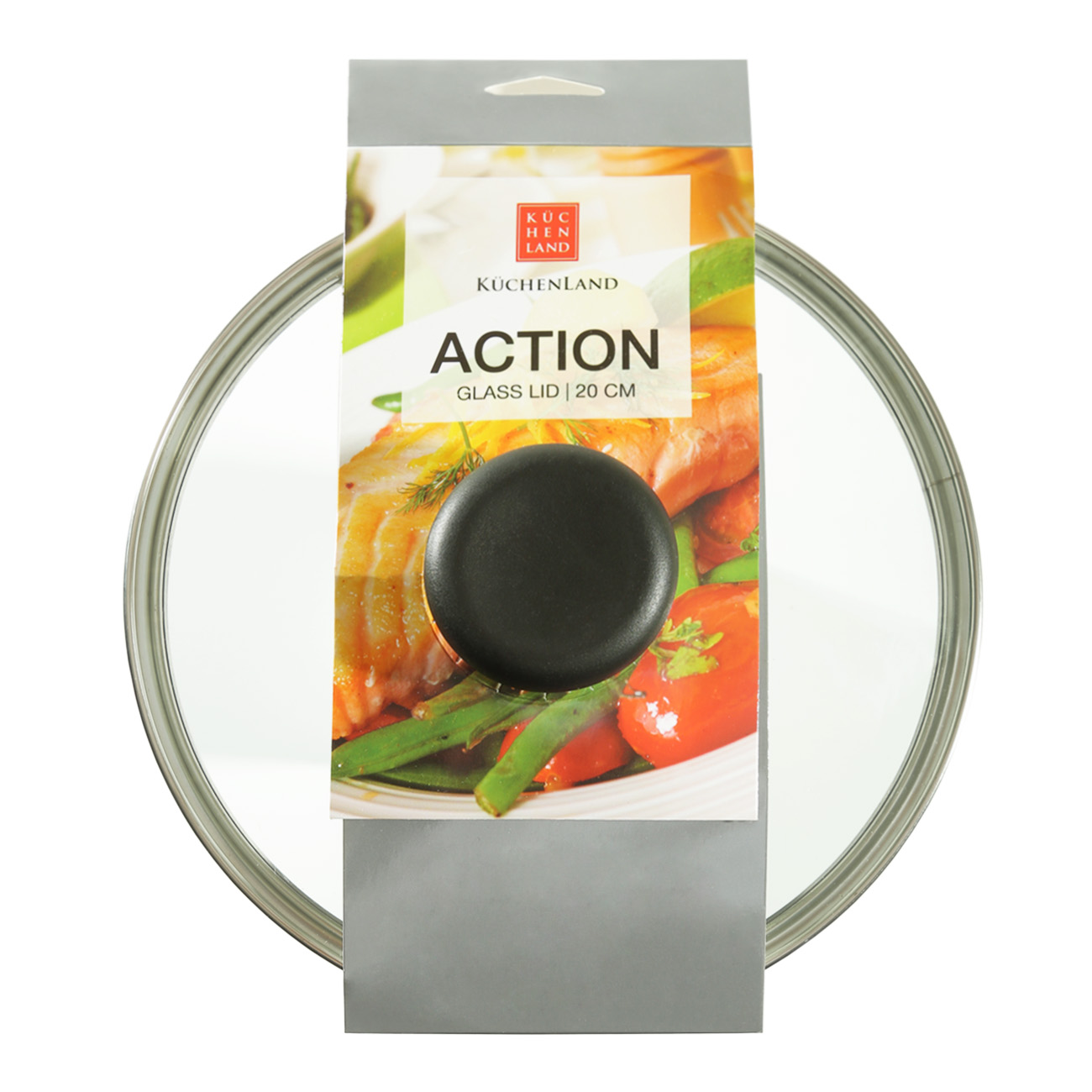 Cover, 20 cm, glass / metal, Action Accessory