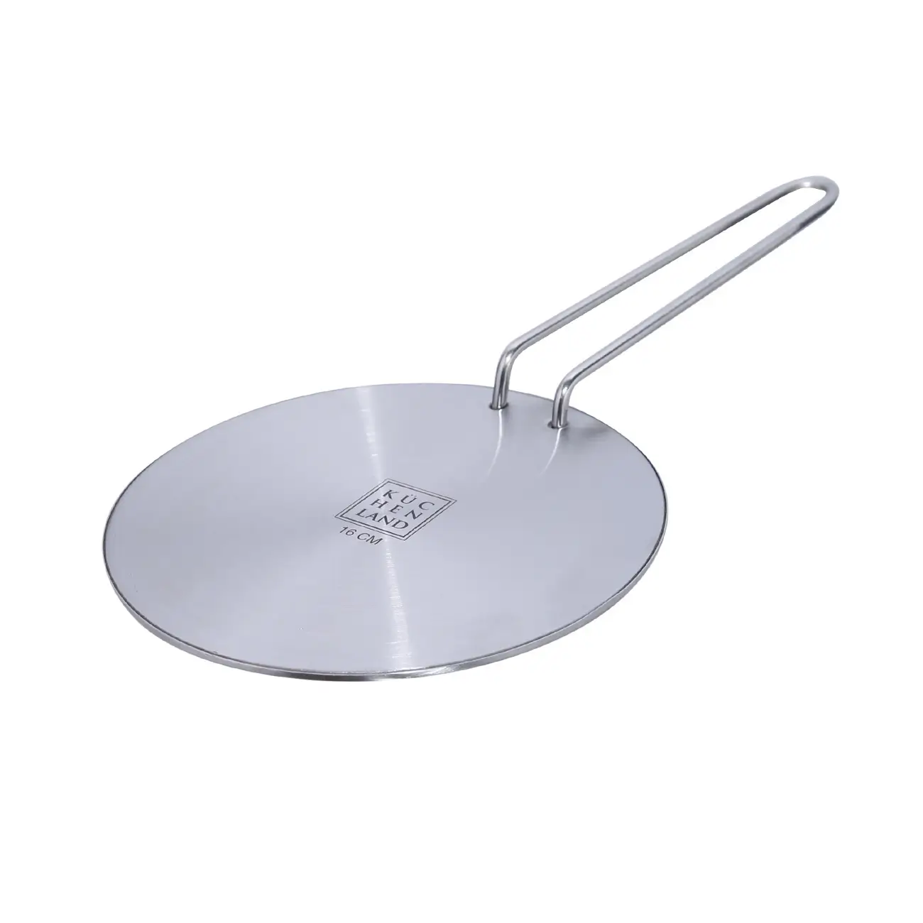 Disc adapter for induction cooker, 16 cm, with removable handle, steel / aluminum, Induction, image-0