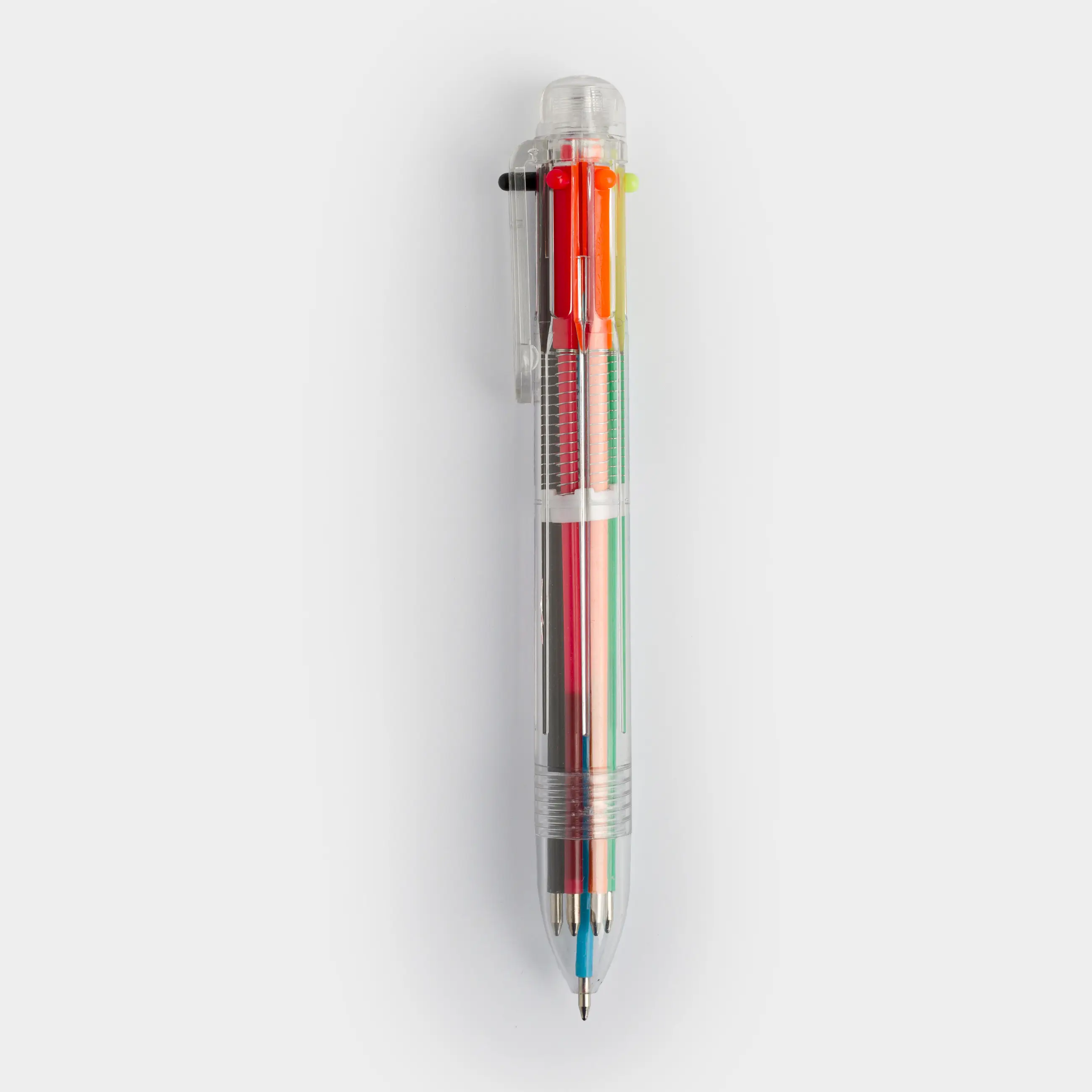 Ballpoint pen, multicolor, 14 cm, 6 colors, plastic, Draw, image-0