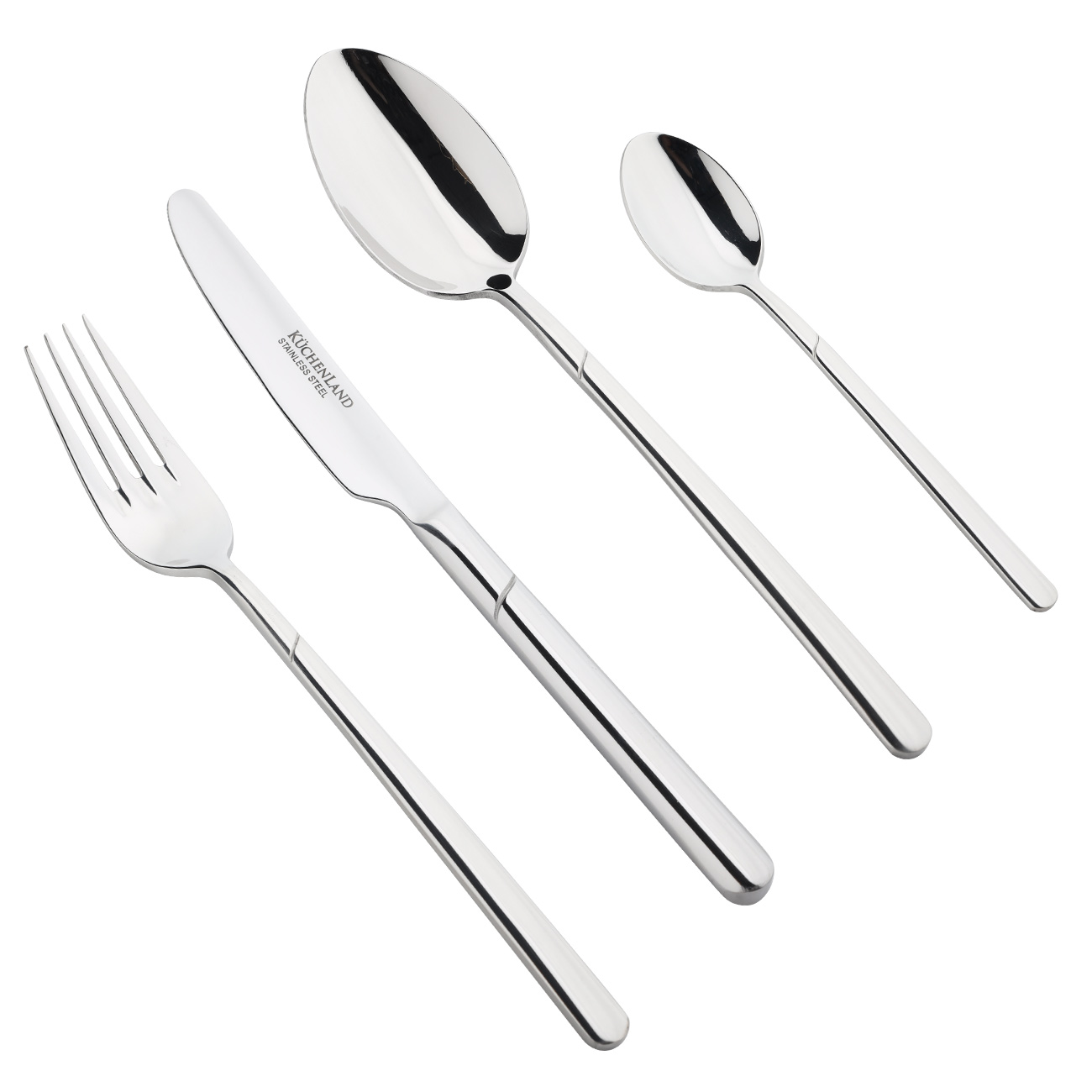 Cutlery, 6 pers, 24 pr, steel, Helsinki, image-0