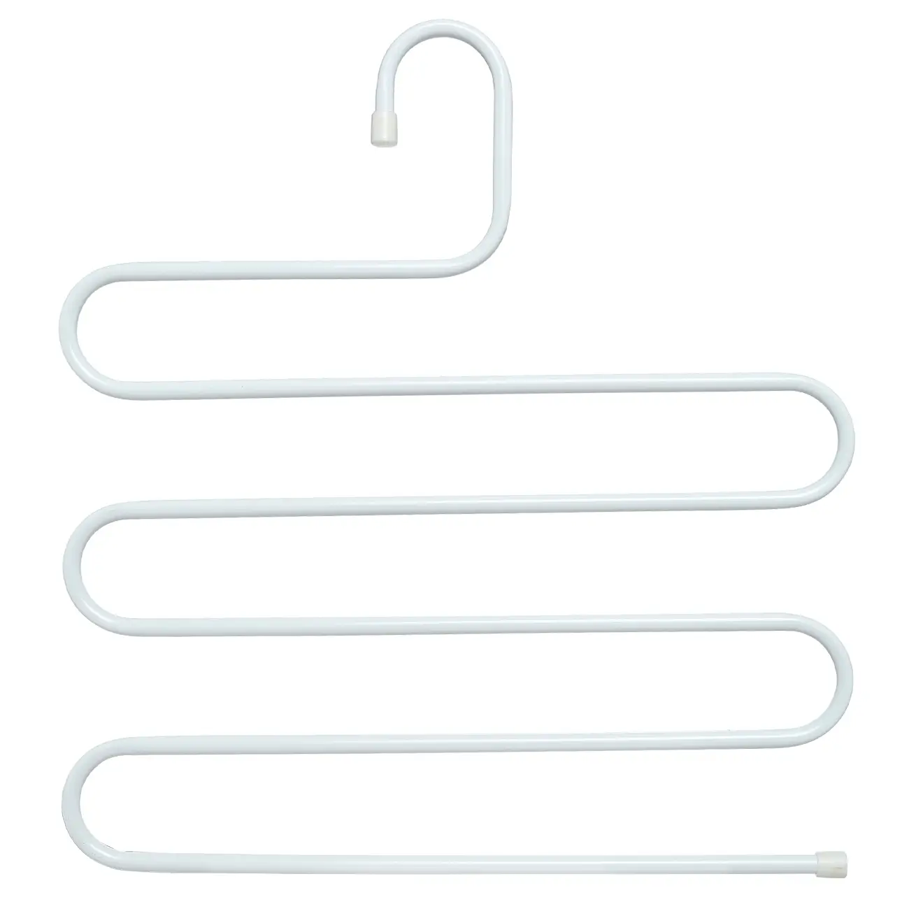 Hanger for trousers/skirts, 36 cm, 5 levels, metal, white, Colorful house