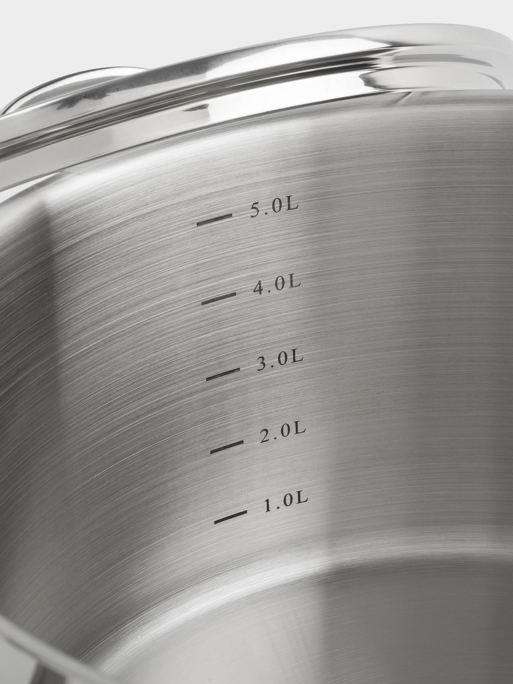 Pot, 24 cm, 6 l, with lid, Silver Stone, image-4