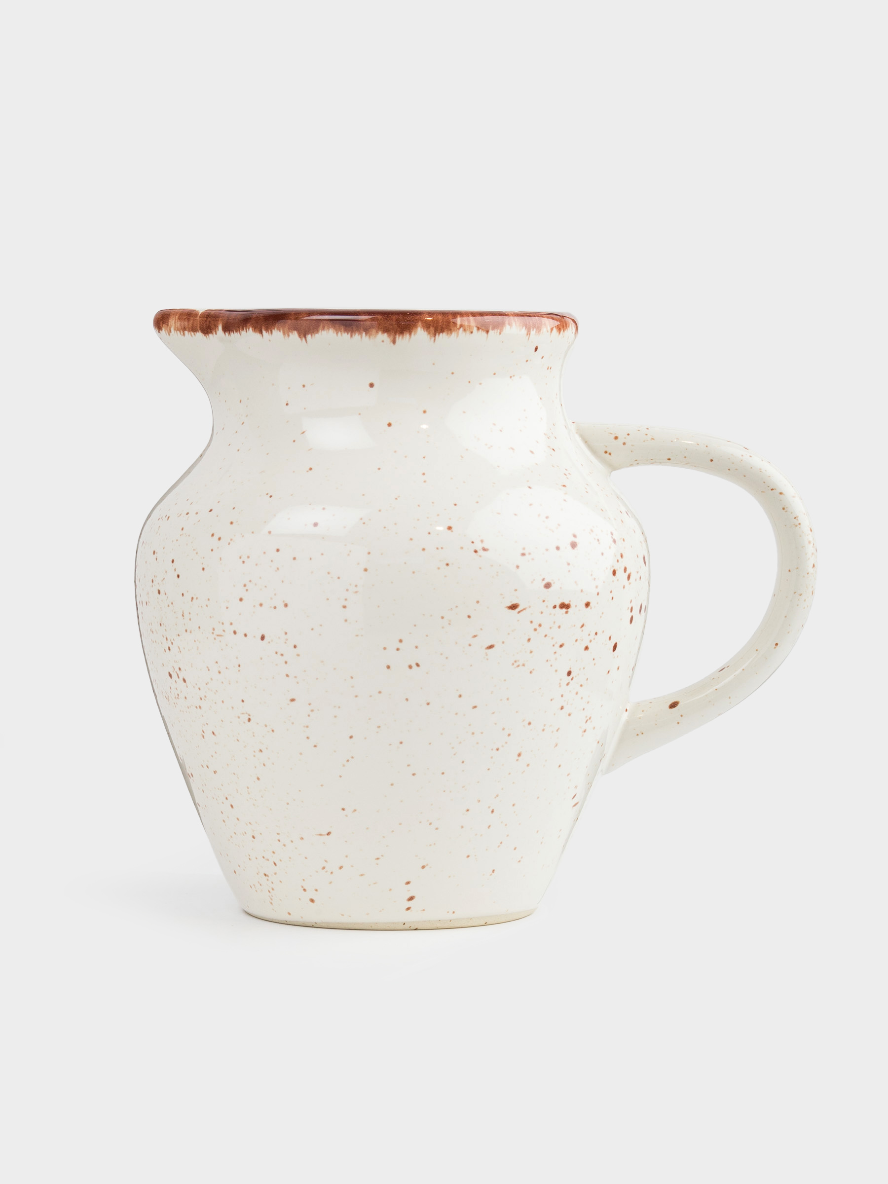 Jug, 1.4 l, ceramic, beige, Speckled, Speckled, image-4