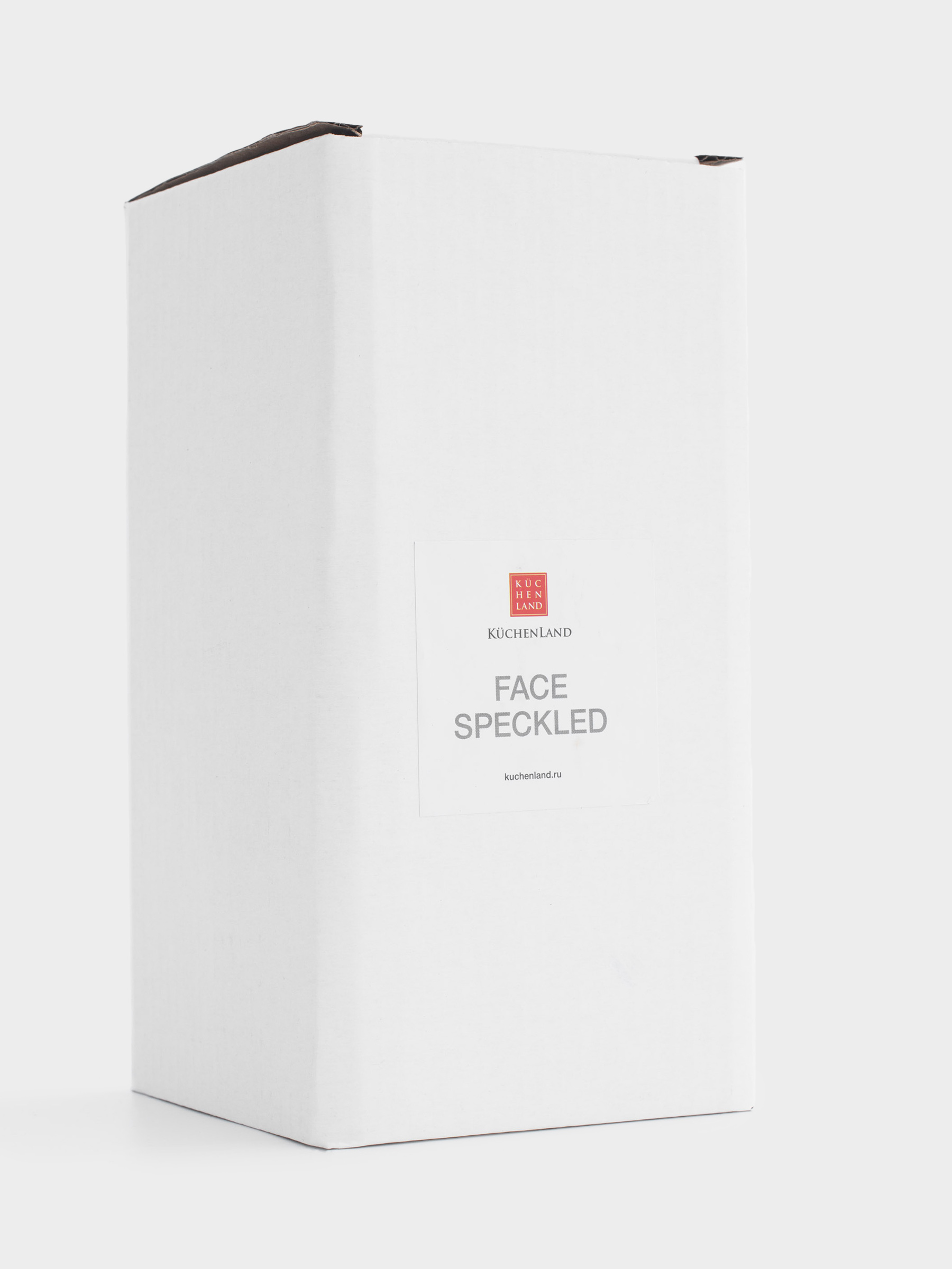 Liquid soap dispenser, 460 ml, Ceramic / Plastic, White, Speckled, Face, Face speckled