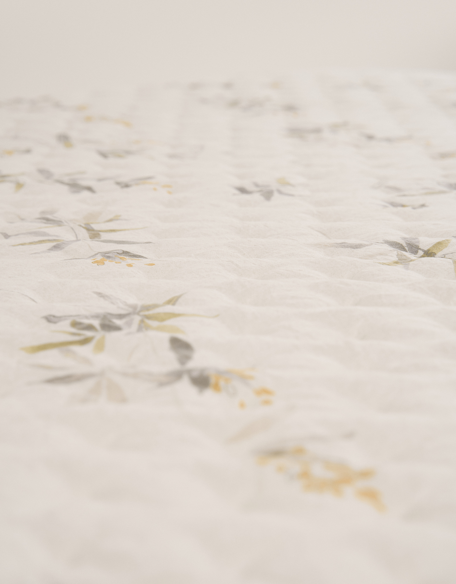 Bedspread, 220x240 cm, quilted, double-sided, microfiber, sand-green, Flowers, Stich, image-3