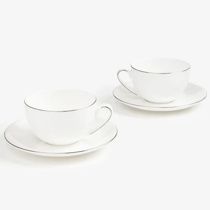 Tea pair, 2 pers, 4 pr, 250 ml, porcelain F, Antarctica ,image-0