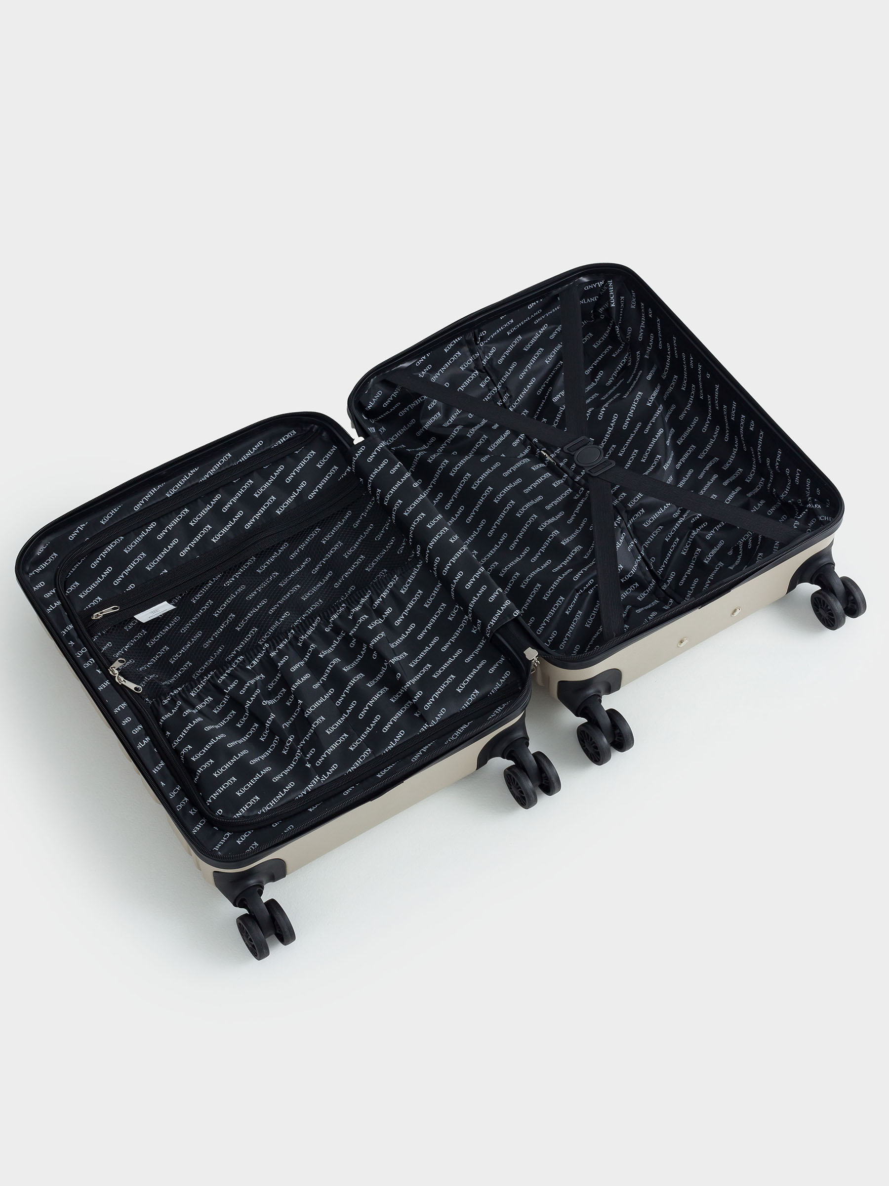 Suitcase S, 39x22x55 cm, 2.7 kg, plastic, beige, Travel comfort, image-7