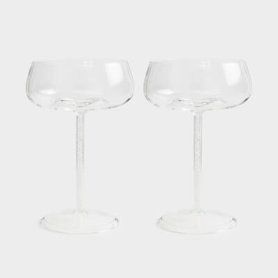 Drinking glass, 270 ml, 2 pcs, B glass / rhinestones, Sorento crystal ,image-0