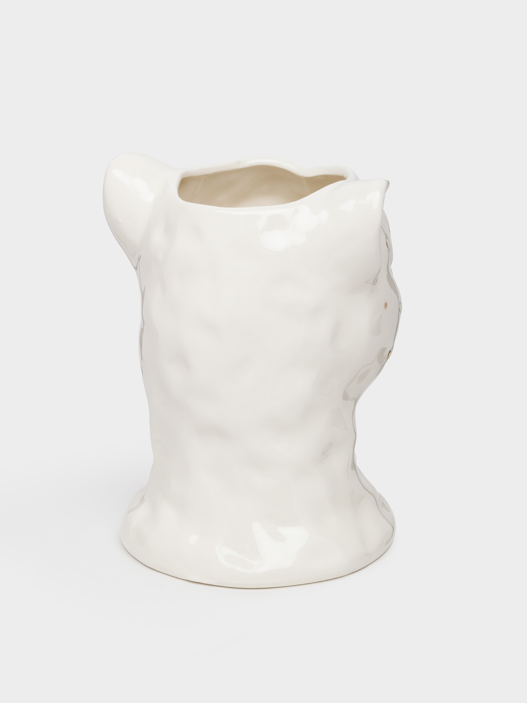Kitchen accessories stand, 19 cm, porcelain P, milky gold, Panther, Panther, image-3