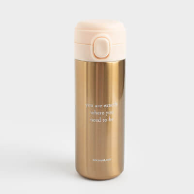 Thermo Mug, 400 ml, steel, golden, Classic gold