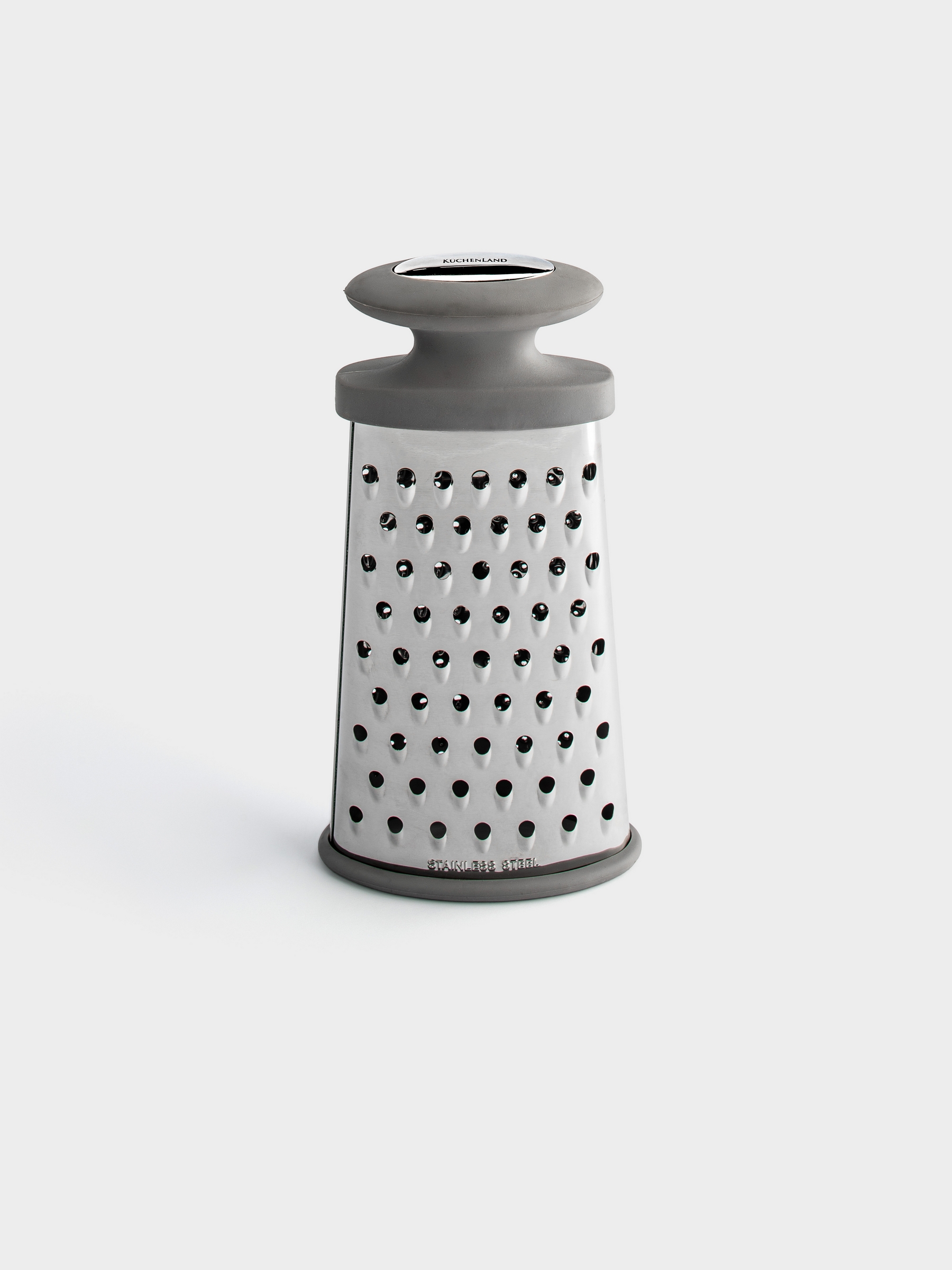 Grater, 15 cm, two-sided, steel / plastic, grey, Thin, image-1