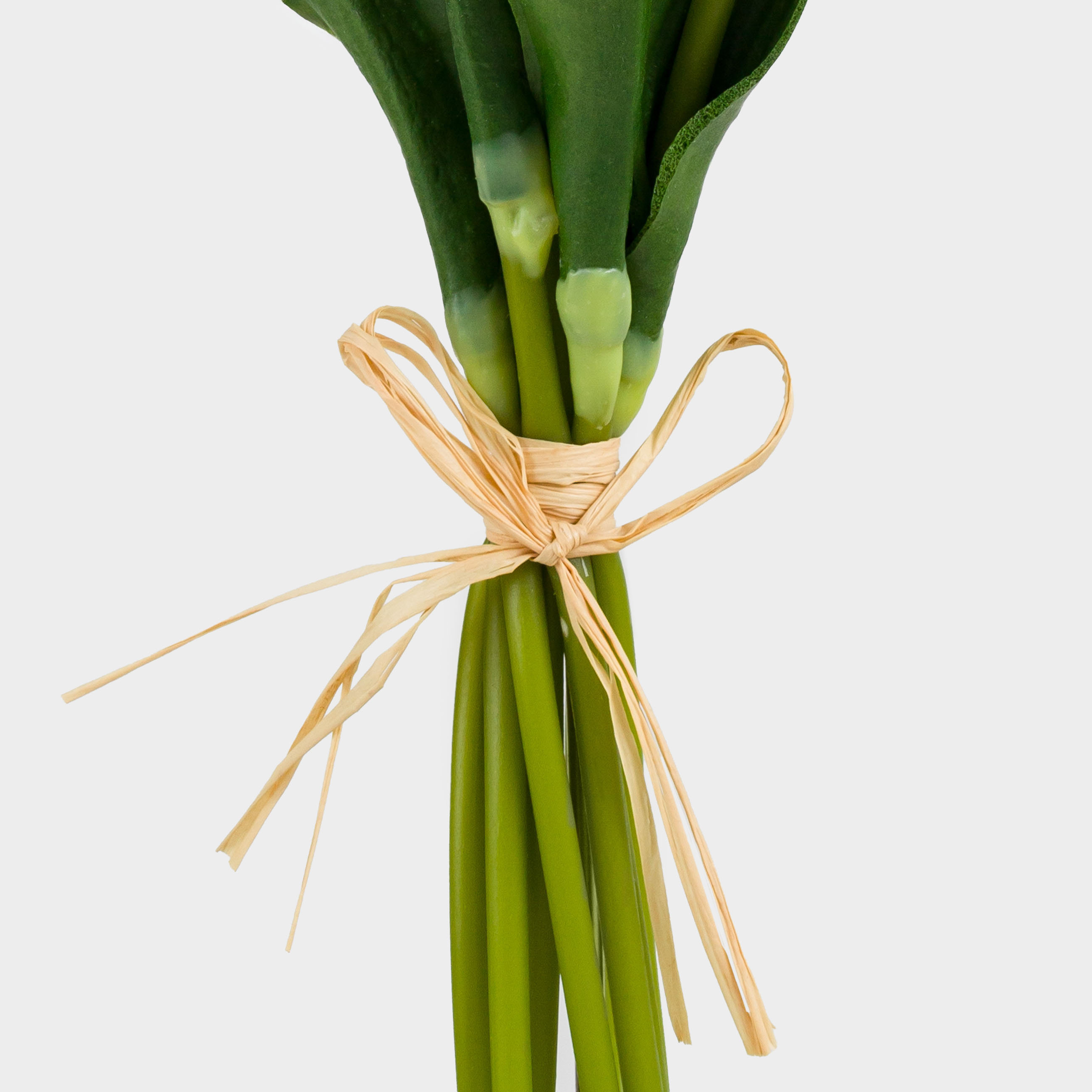 Artificial bouquet, 27 cm, polyurethane/metal, White and pink tulips, Tulip garden, image-2