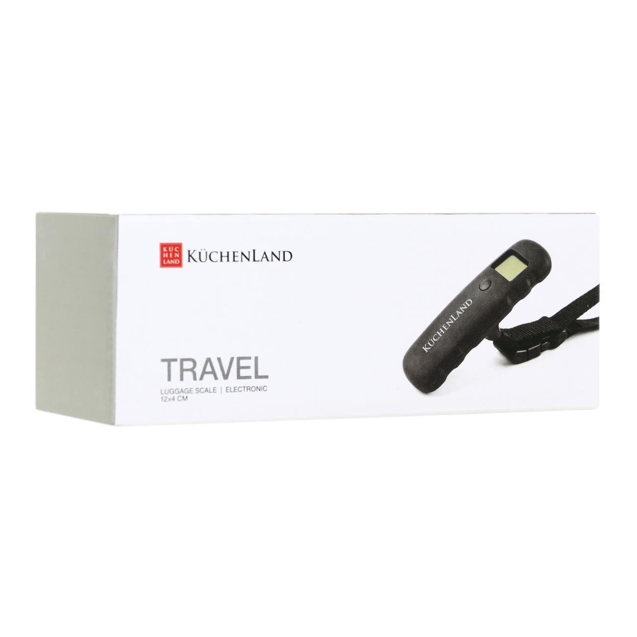 Luggage scale, 12 cm, electronic, plastic, black, Travel