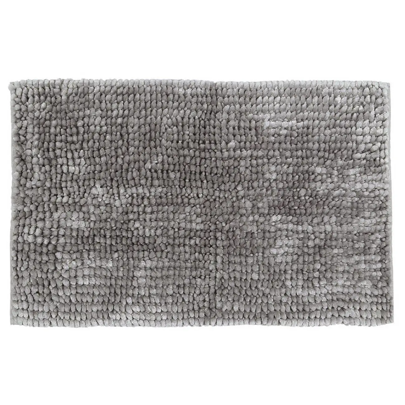 Mat, 65x100 cm, anti-slip, polyester, light grey, Fluff, image-0